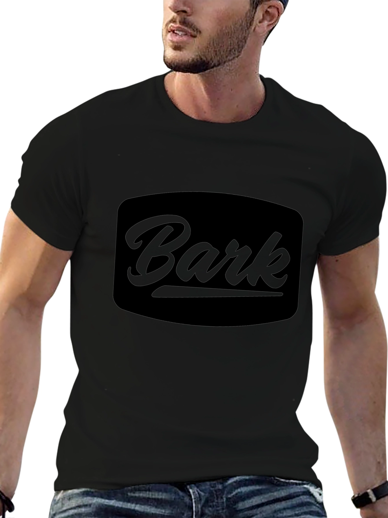 Bark Graphic Tee - Premium Soft Black T-Shirt