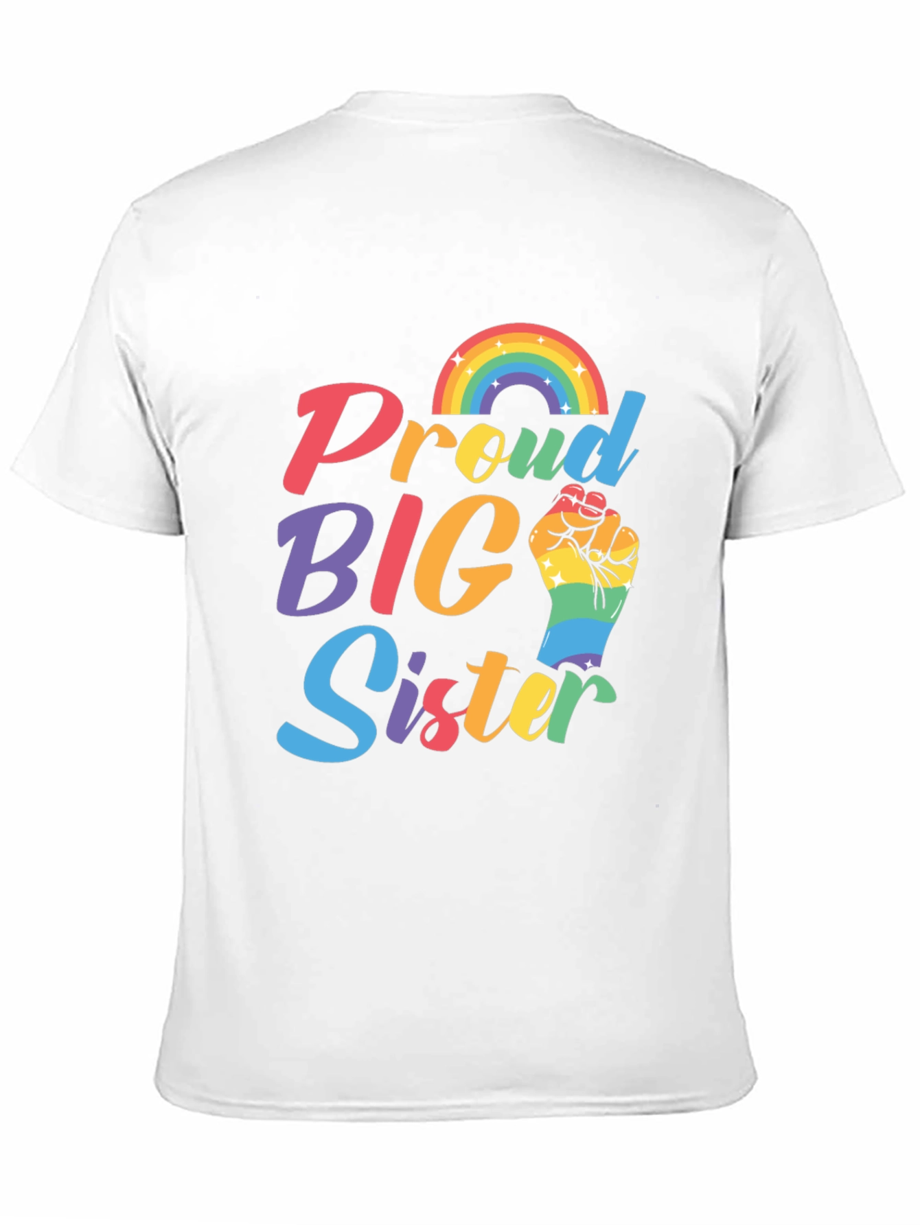 Proud Big Sister Rainbow Pride T-Shirt