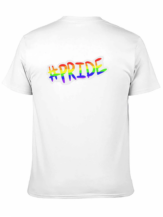 #Pride Rainbow Graphic Black T-Shirt