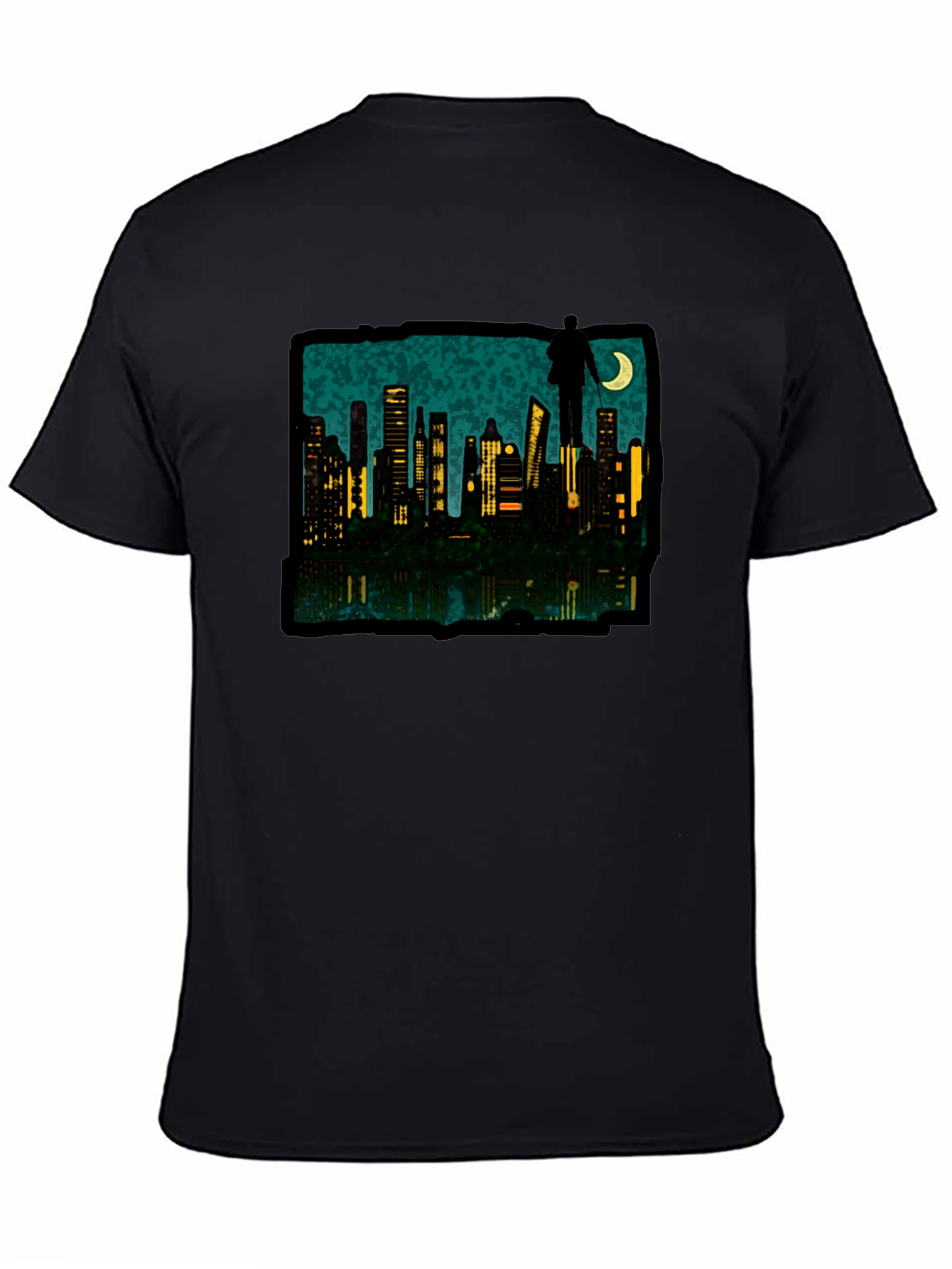Cityscape Silhouette Graphic Tee