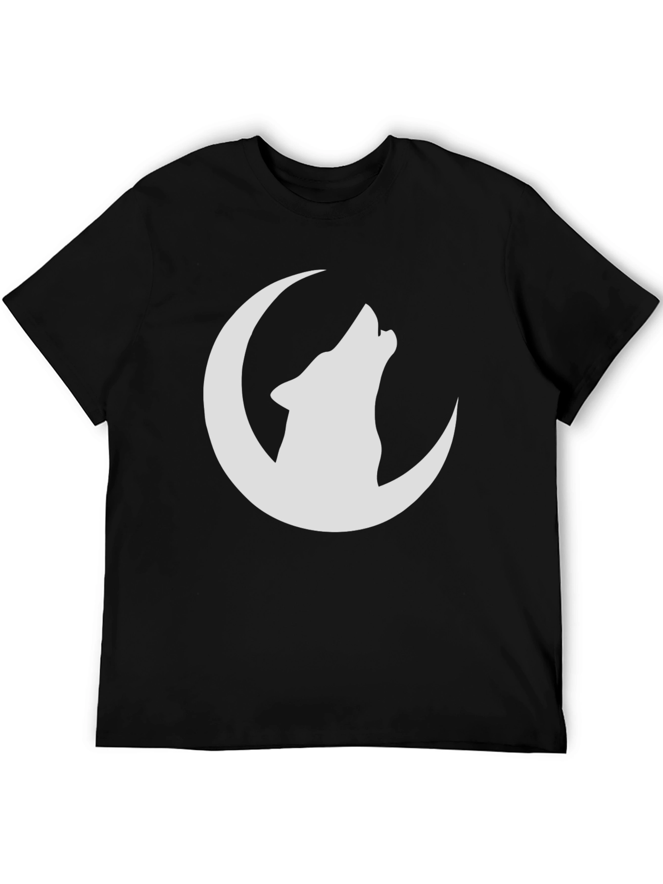 Wolf Moon Graphic Tee - Stylish Black T-Shirt