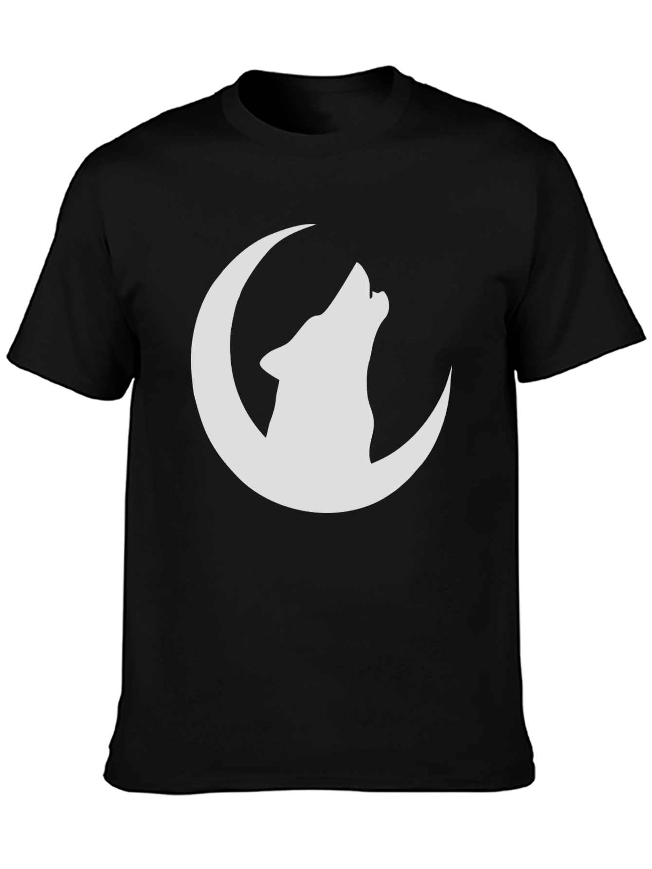Wolf Moon Graphic Tee - Stylish Black T-Shirt