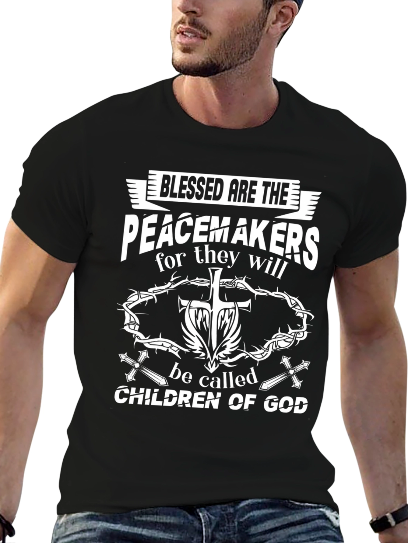 Blessed Are The Peacemakers Graphic T-Shirt