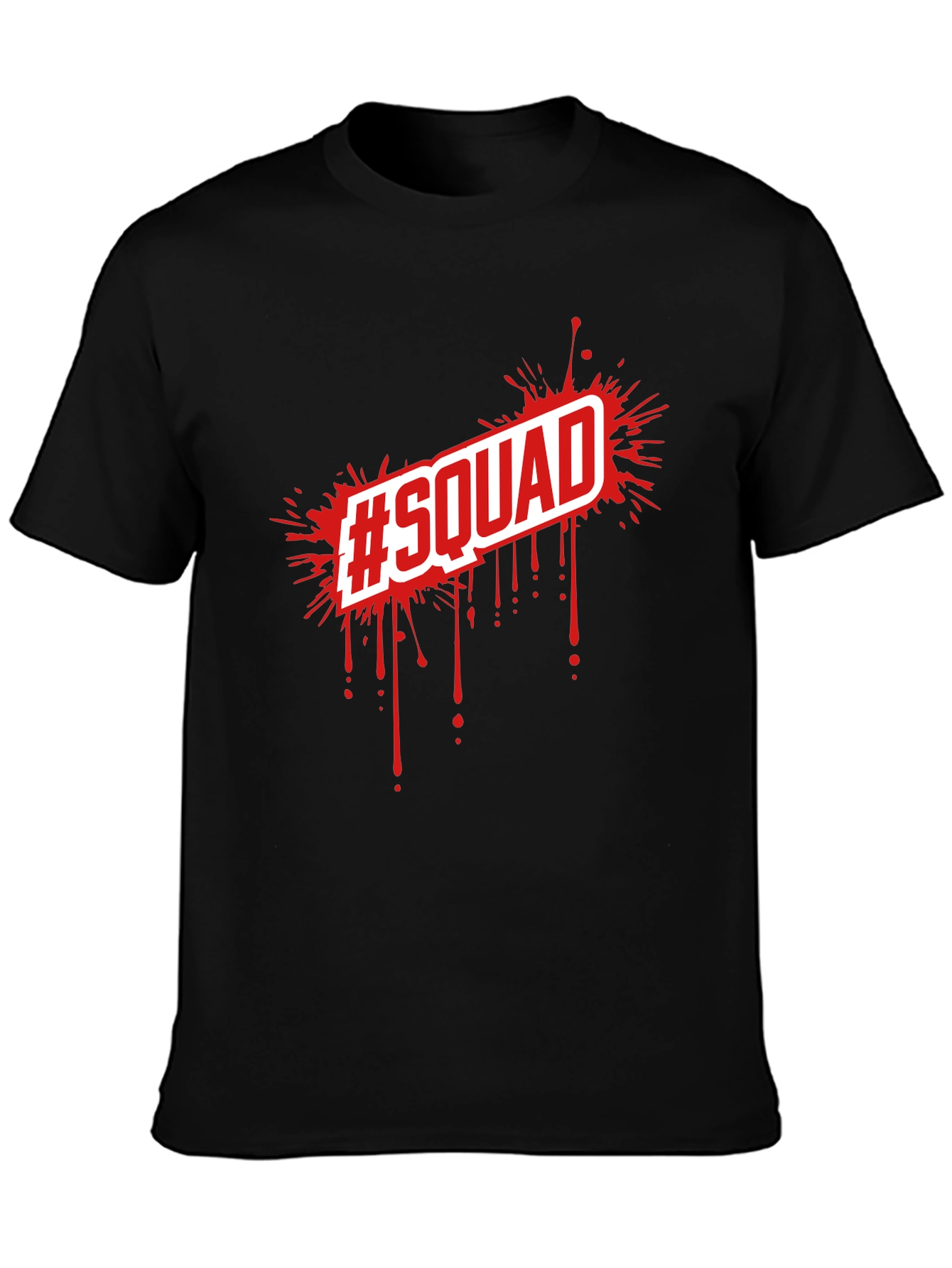 Squad Tee - Black Graphic T-Shirt