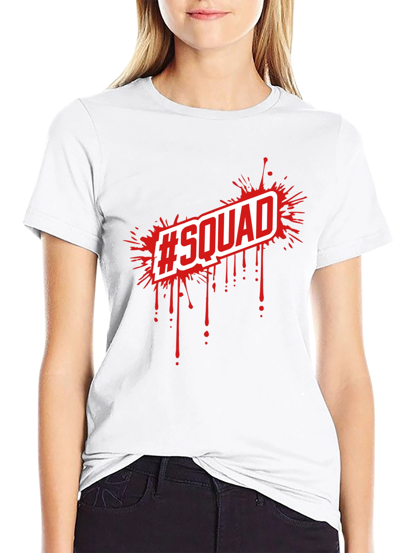 Squad Tee - Black Graphic T-Shirt