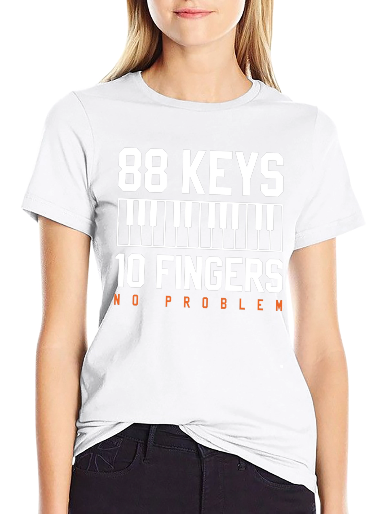 88 Keys 10 Fingers No Problem T-Shirt