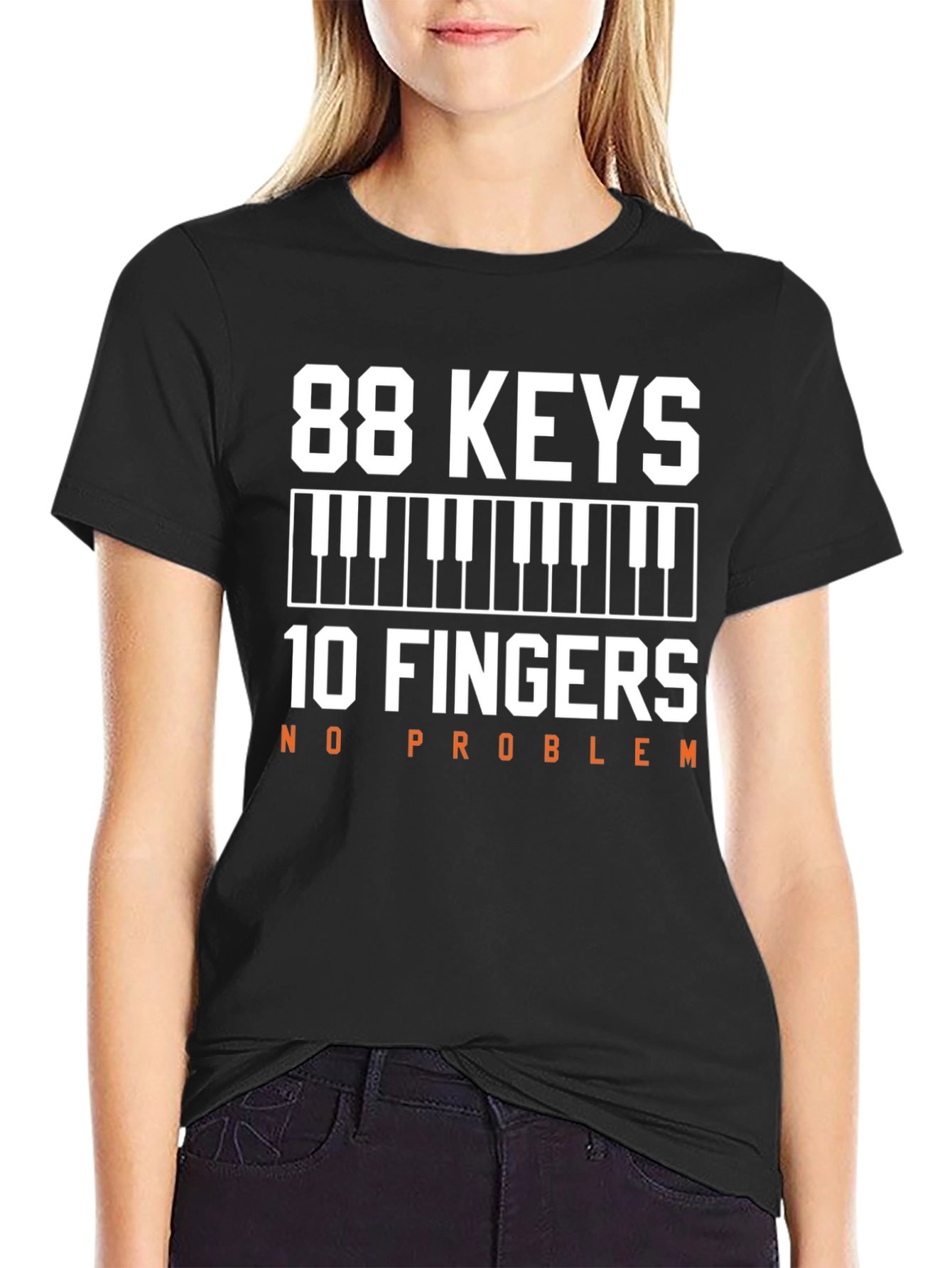88 Keys 10 Fingers No Problem T-Shirt