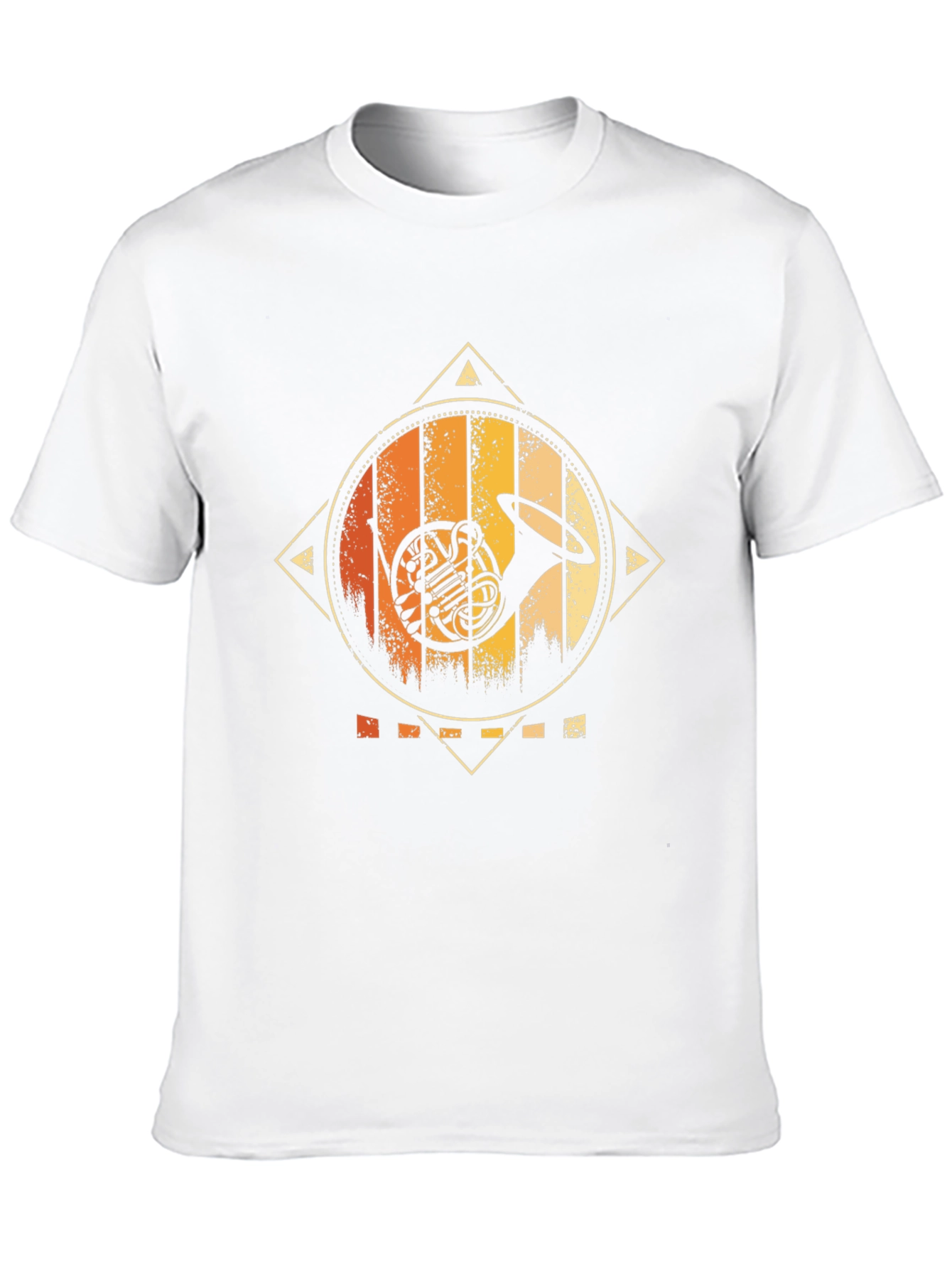 Retro French Horn Graphic Tee