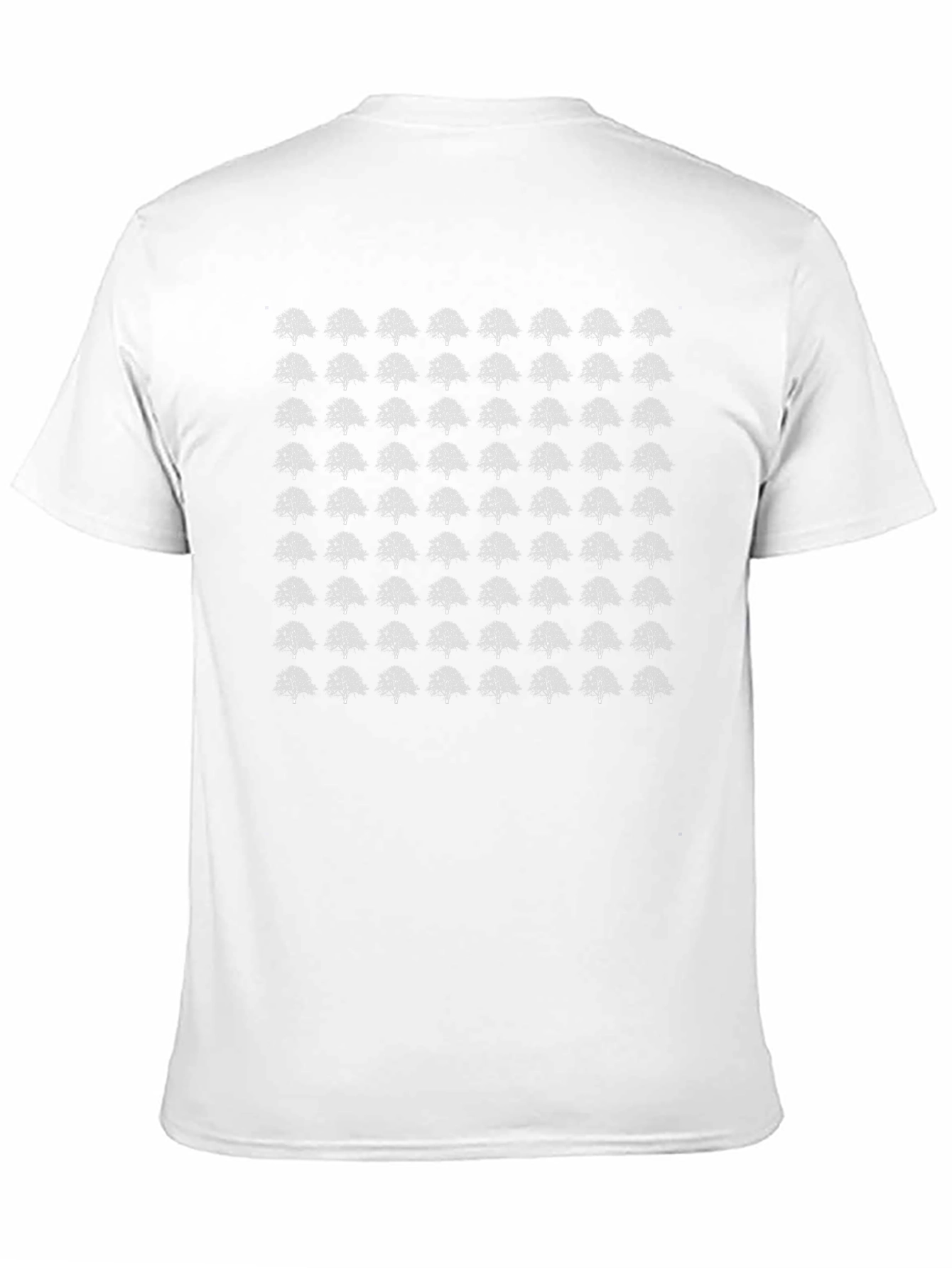 Tree Pattern Black T-Shirt