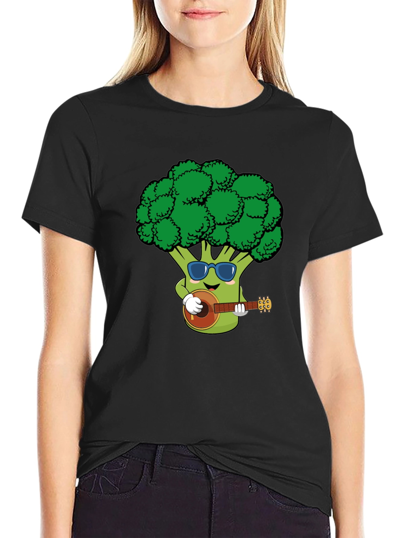 Broccoli Guitarist Graphic Tee