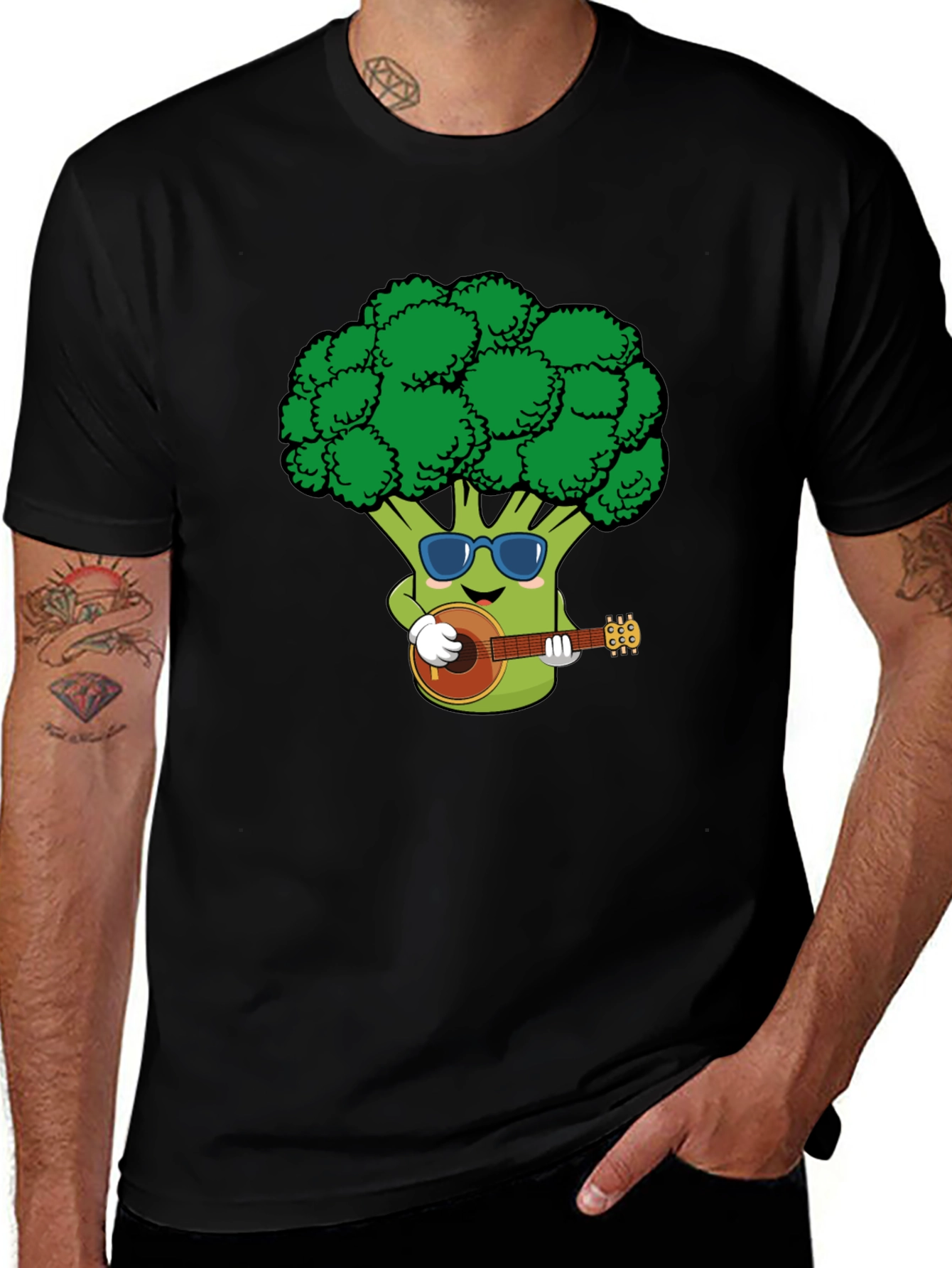 Broccoli Guitarist Graphic Tee
