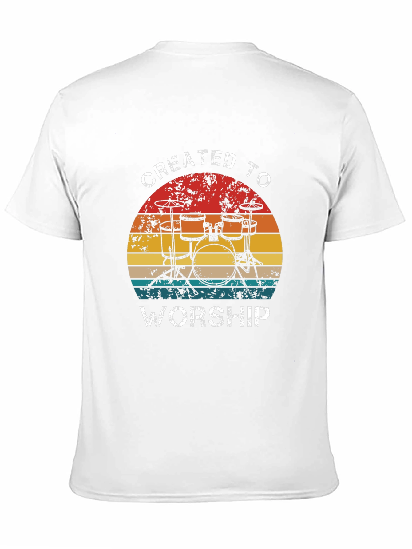 Created to Worship Drum Set T-Shirt