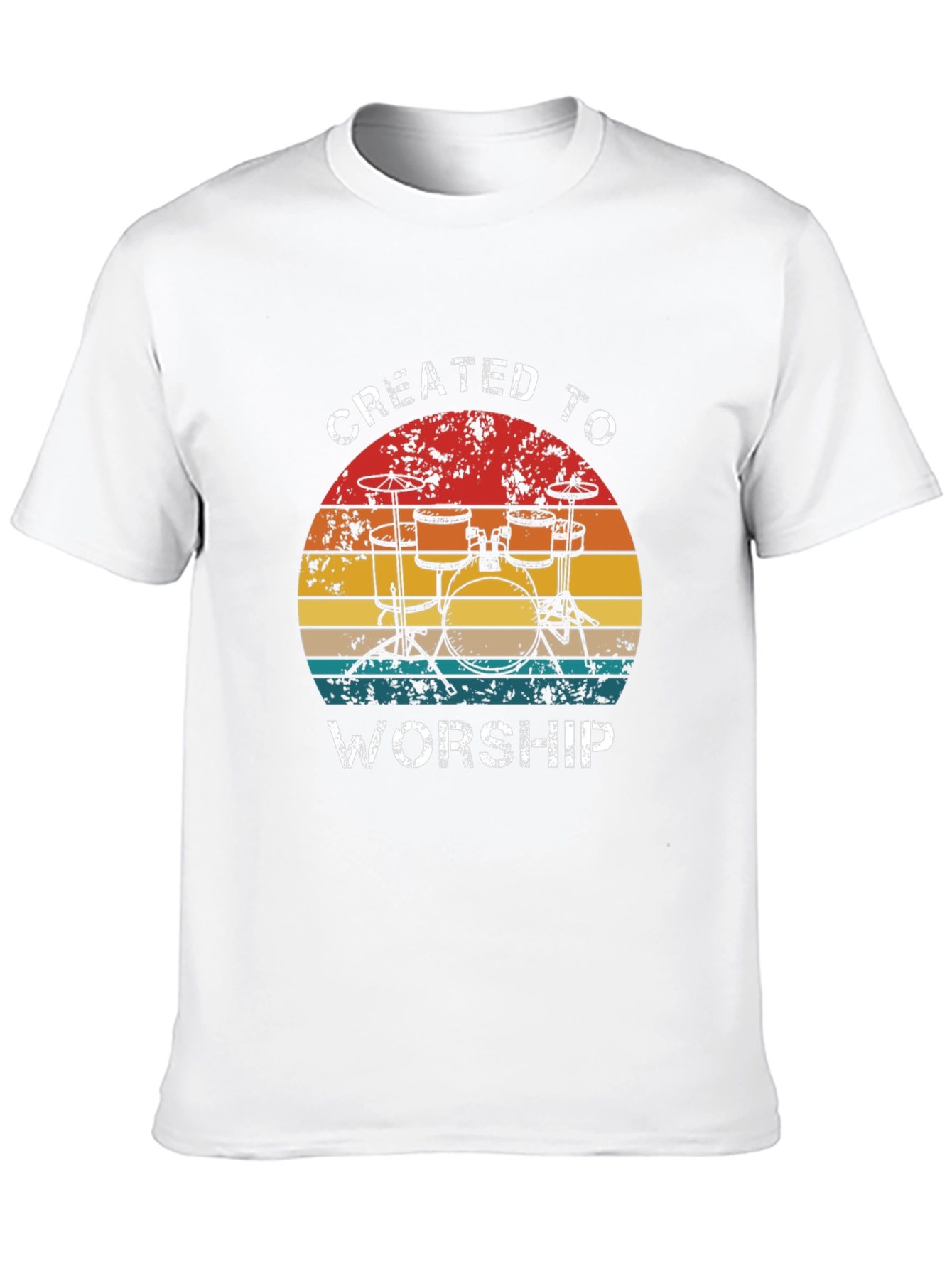 Created to Worship Drum Set T-Shirt