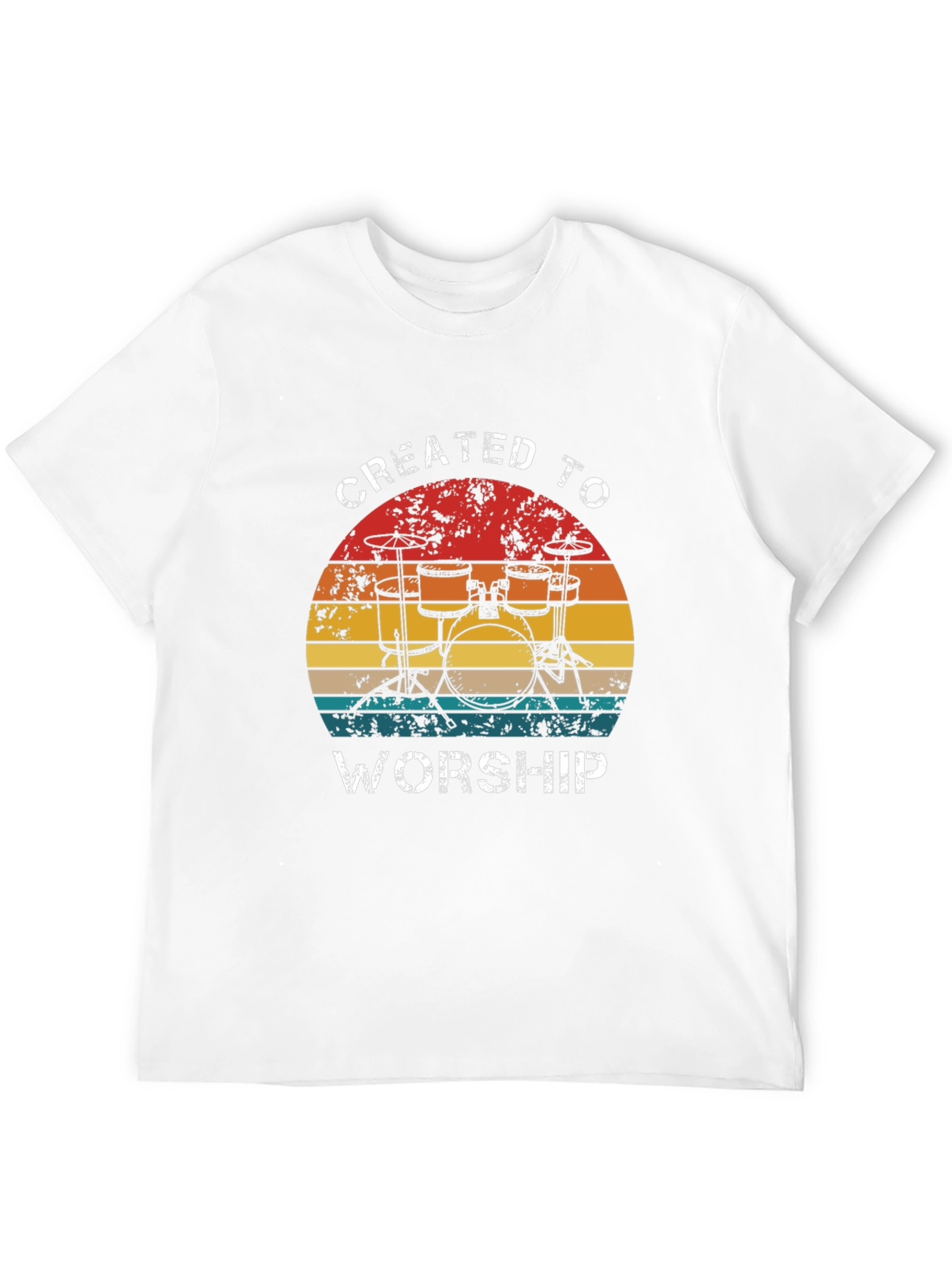 Created to Worship Drum Set T-Shirt