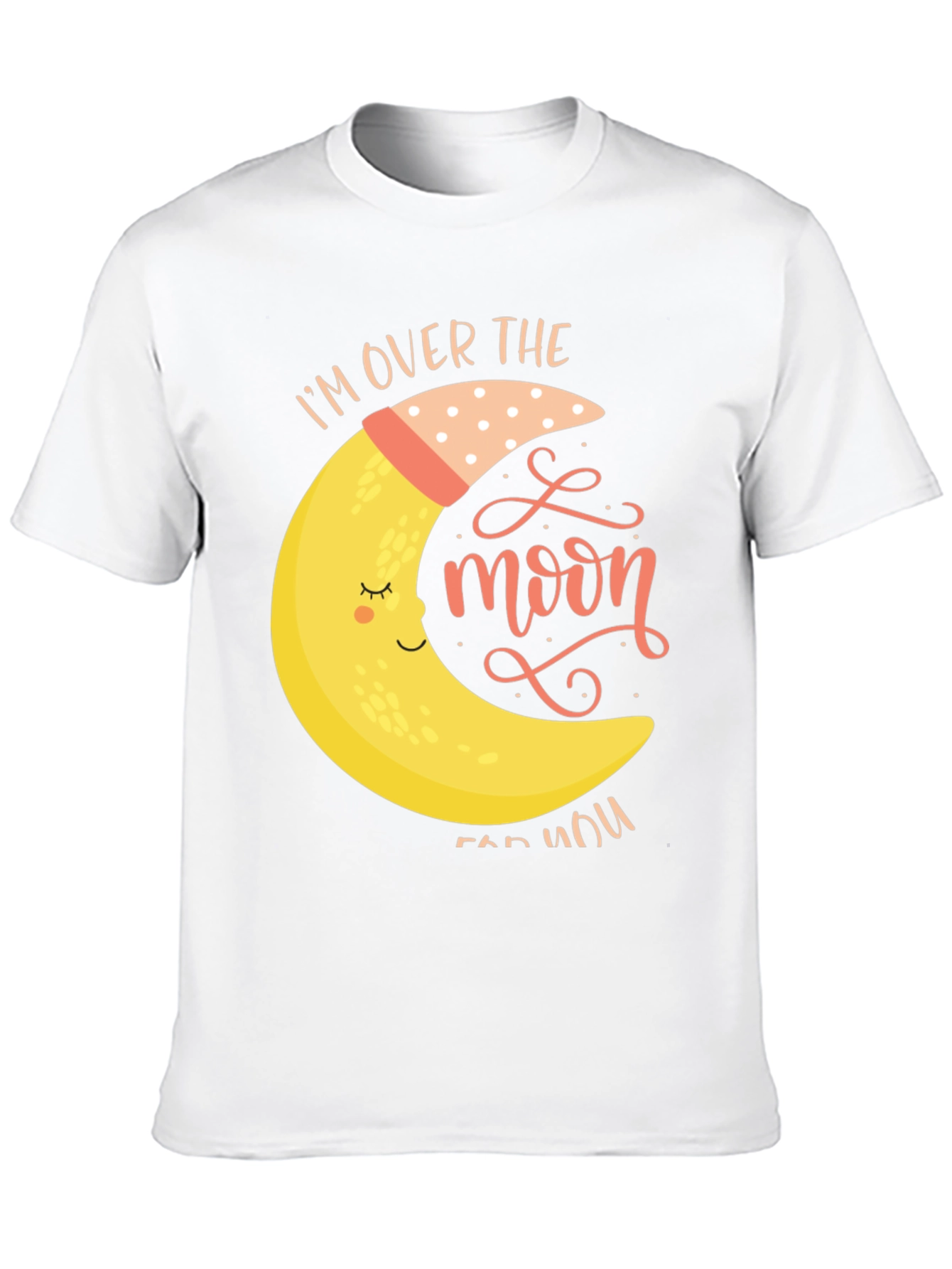 Over the Moon Graphic Tee - Black Cotton T-Shirt