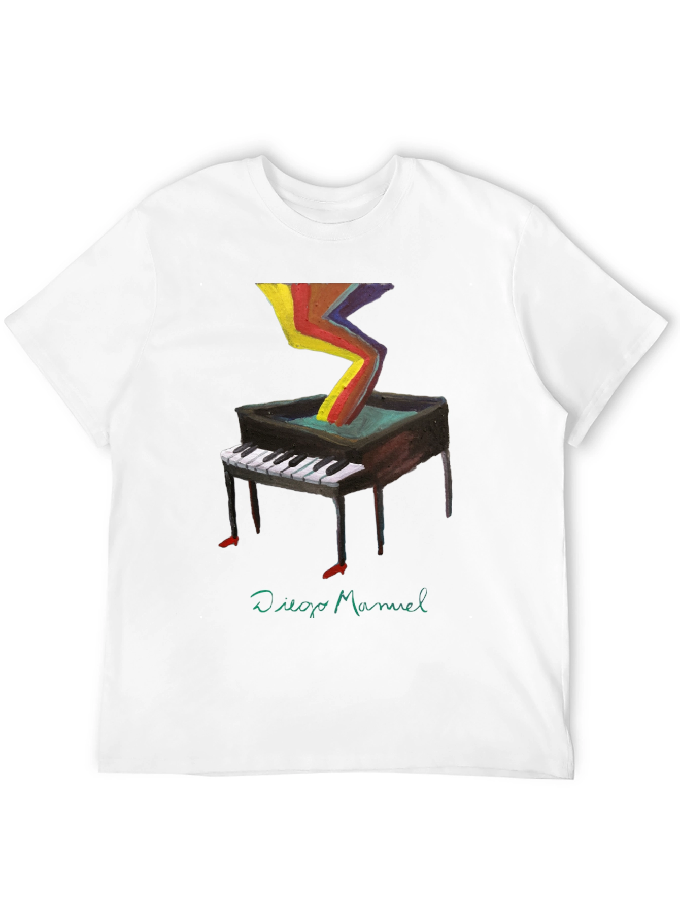 Abstract Piano T-Shirt - Unique Art Tee