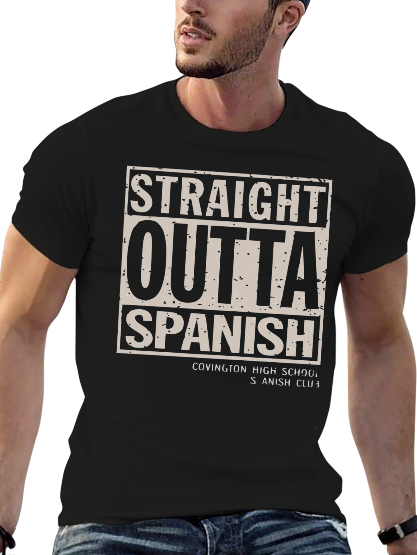 Straight Outta Spanish - Novelty Graphic Tee