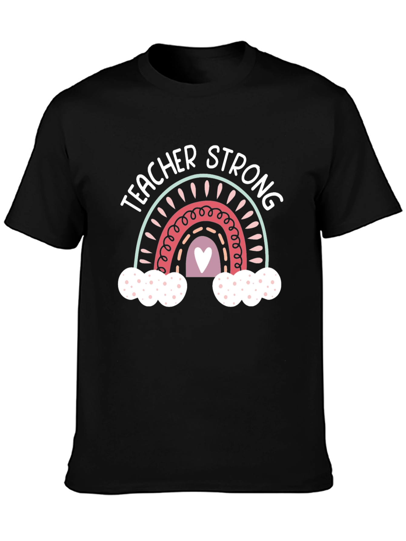 Teacher Strong Rainbow Graphic Tee