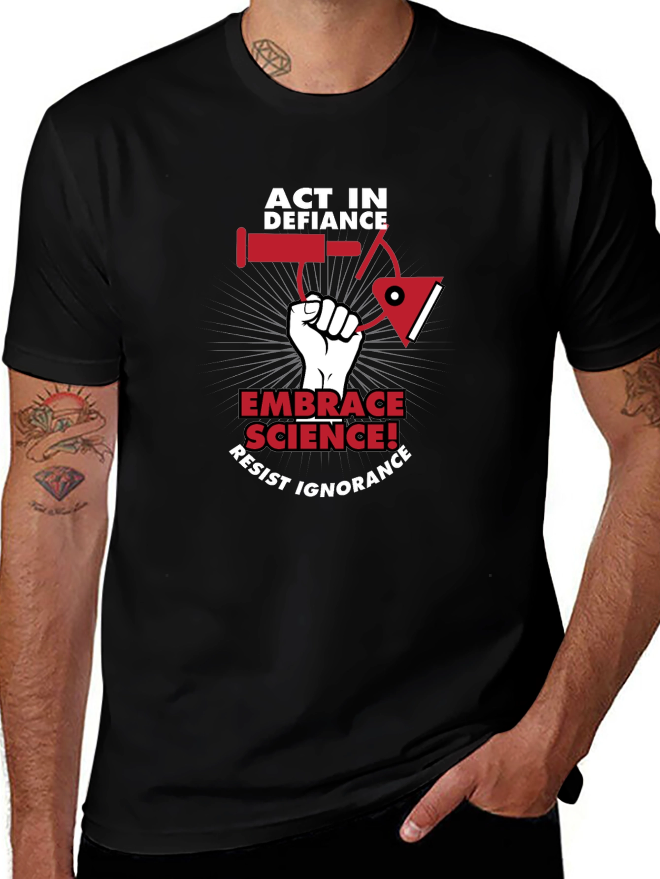 Act in Defiance Science T-Shirt