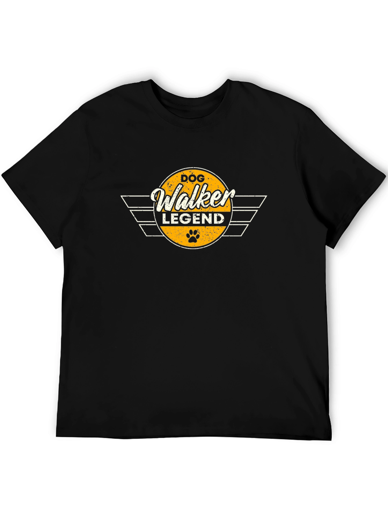 Dog Walker Legend Black T-Shirt