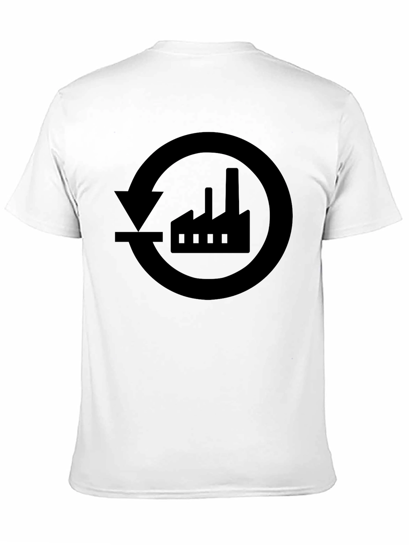 Recycle Factory Black Graphic T-Shirt