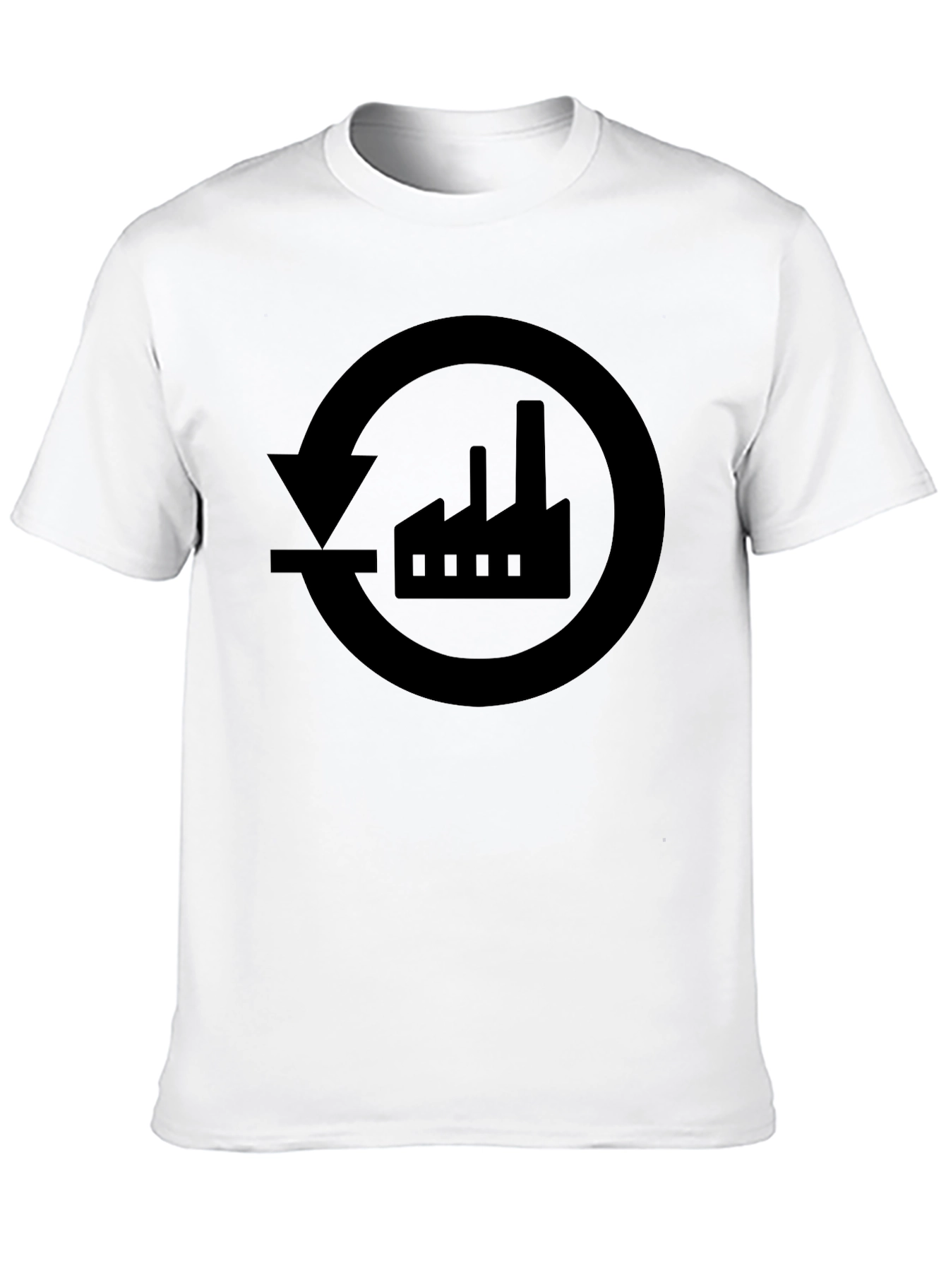 Recycle Factory Black Graphic T-Shirt