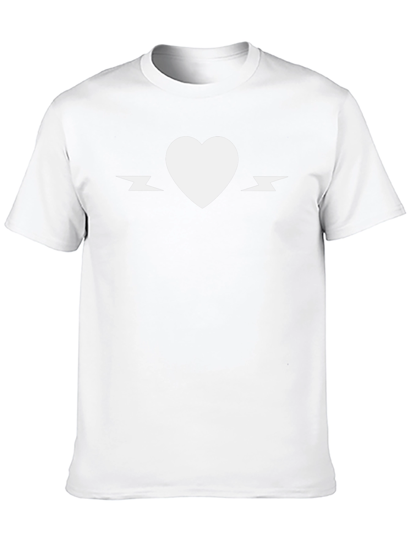 Heart & Lightning Bolt Graphic Tee - Black