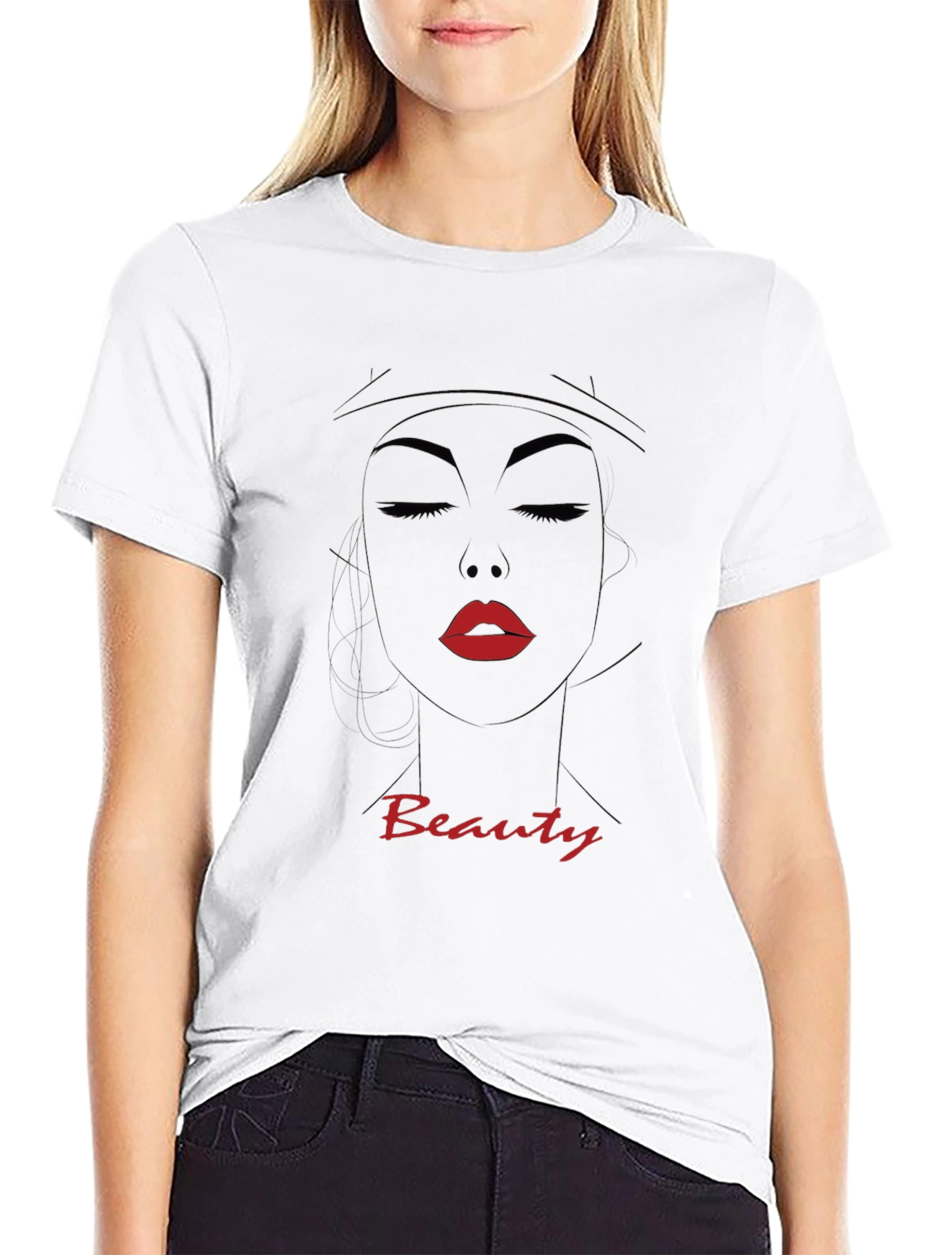 Beauty Graphic T-Shirt - Stylish Tee for Women