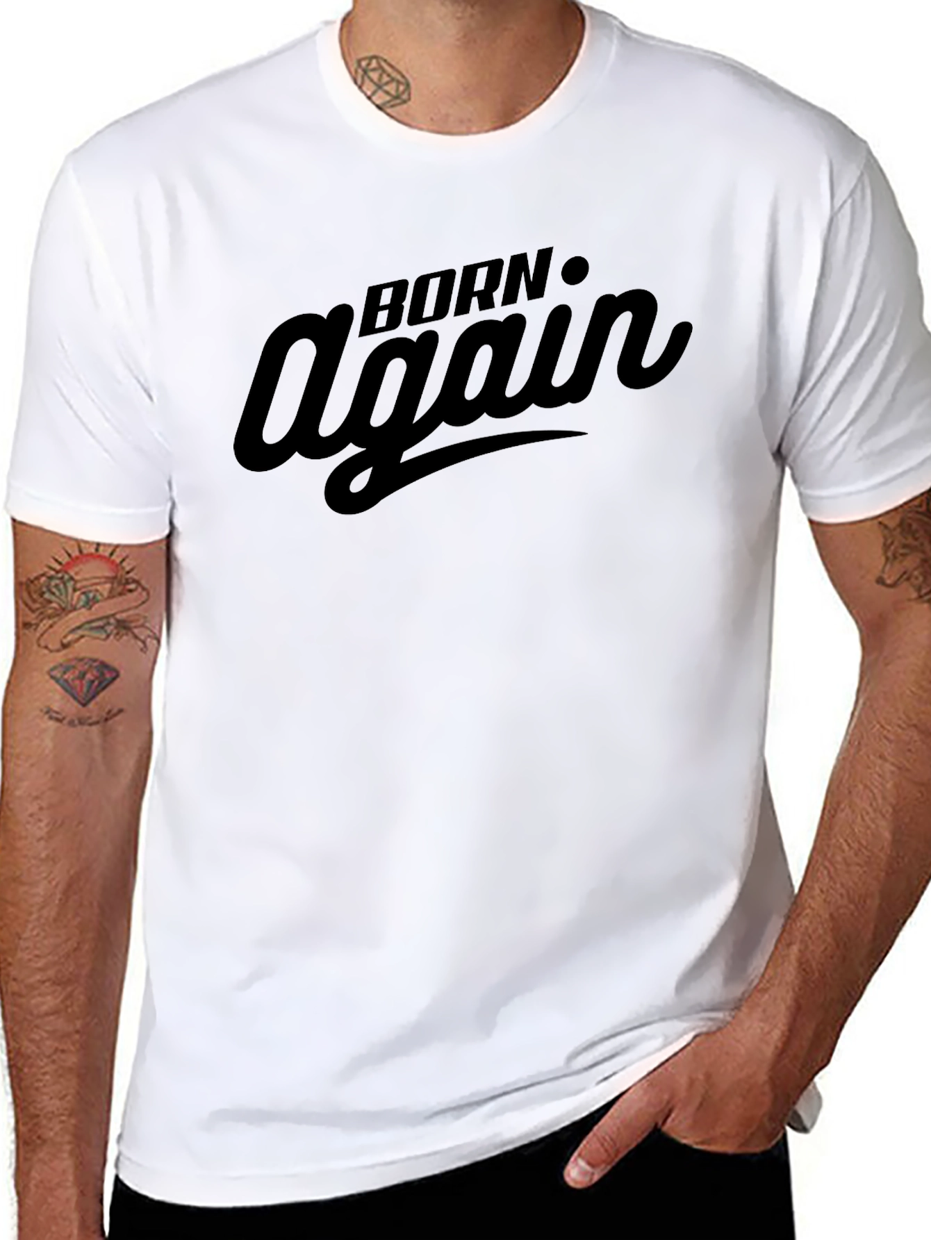 Born Again Graphic Tee - Classic Black T-Shirt