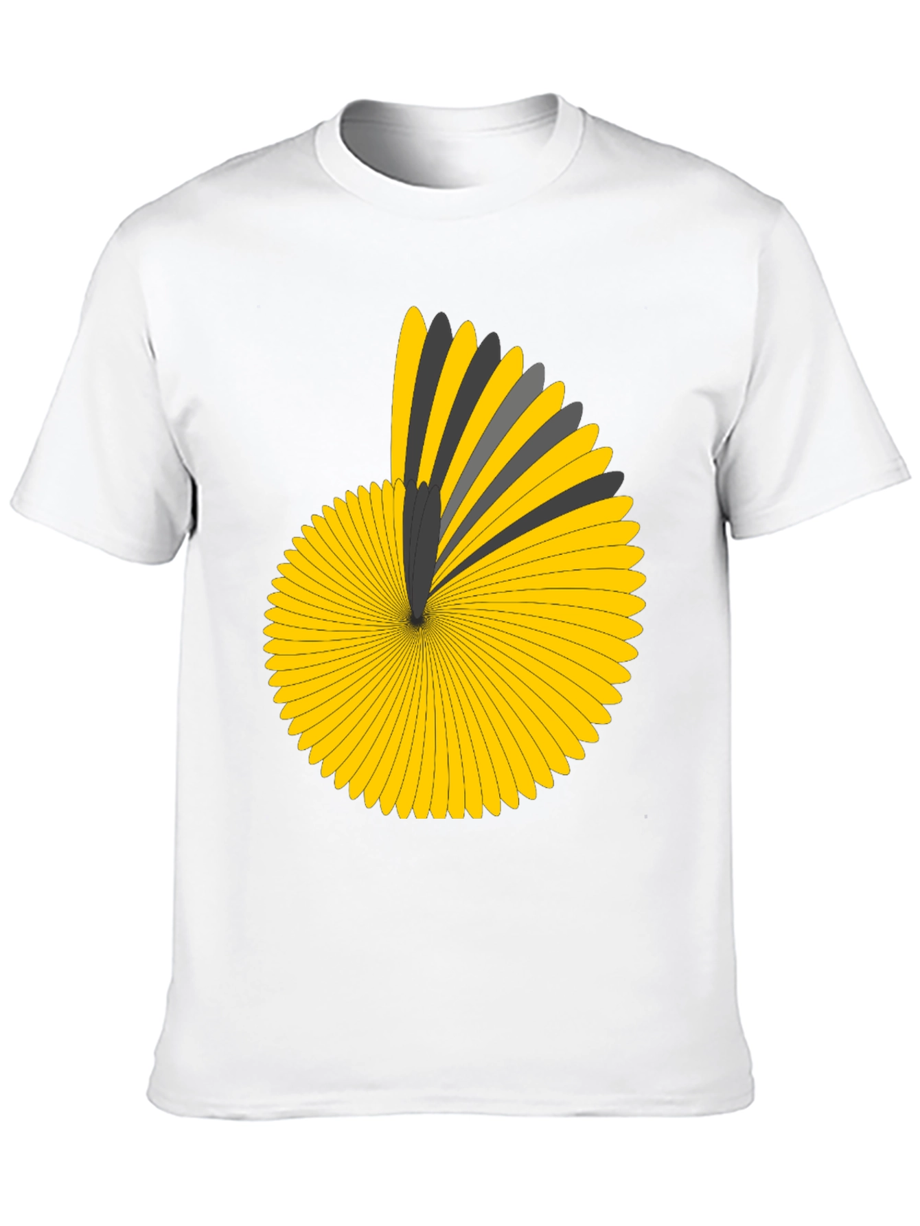 Geometric Pattern Black T-Shirt