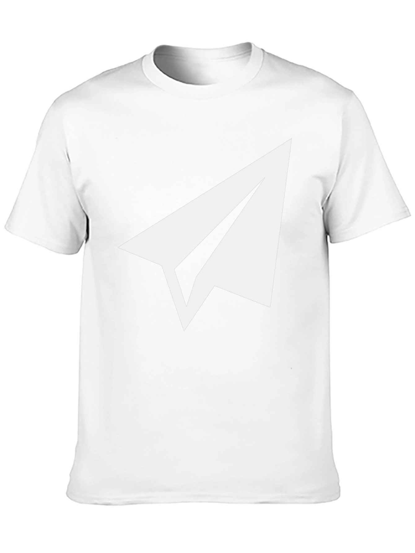Paper Airplane Graphic Tee - Soft Black Cotton Blend
