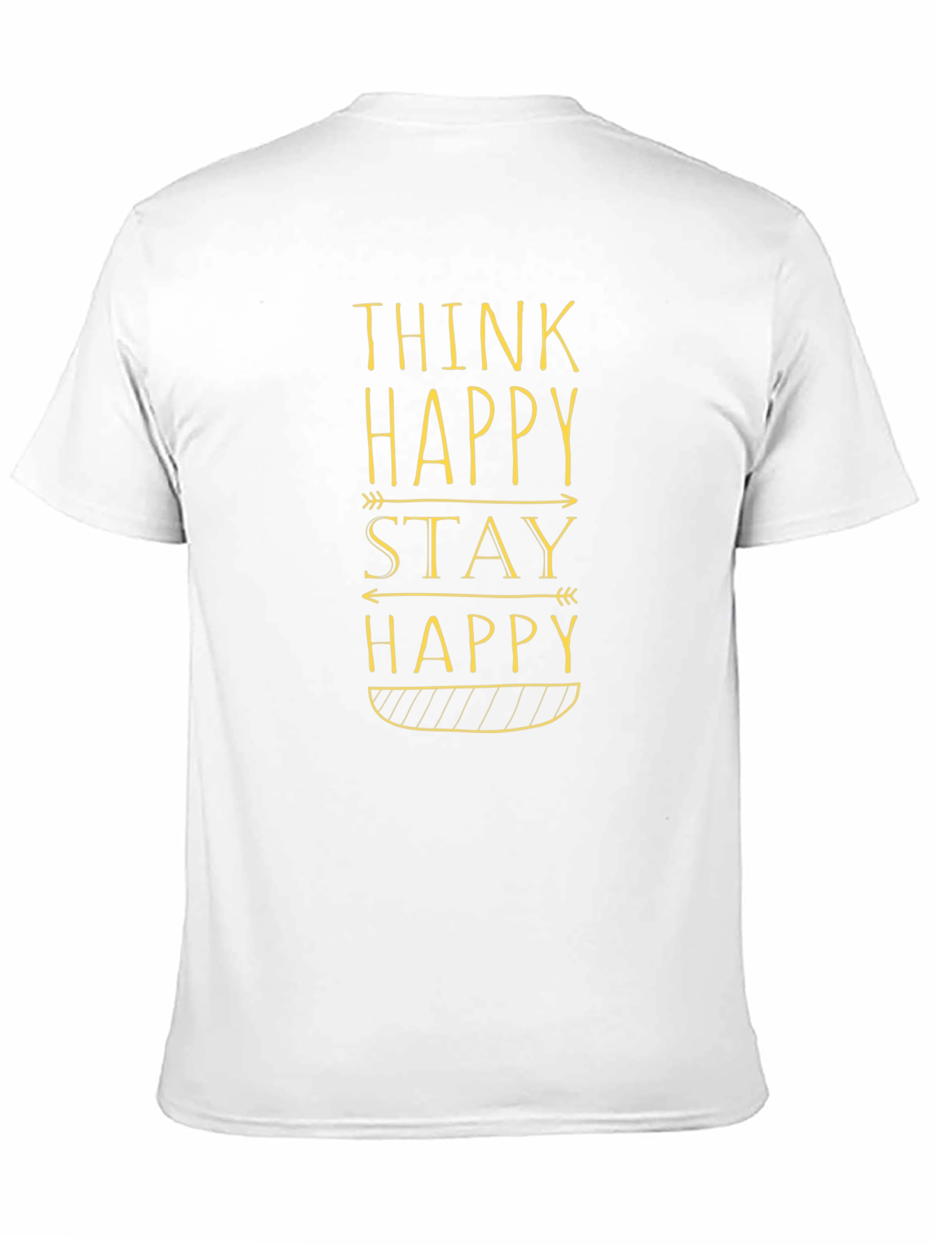 Think Happy Stay Happy Graphic Tee - Black