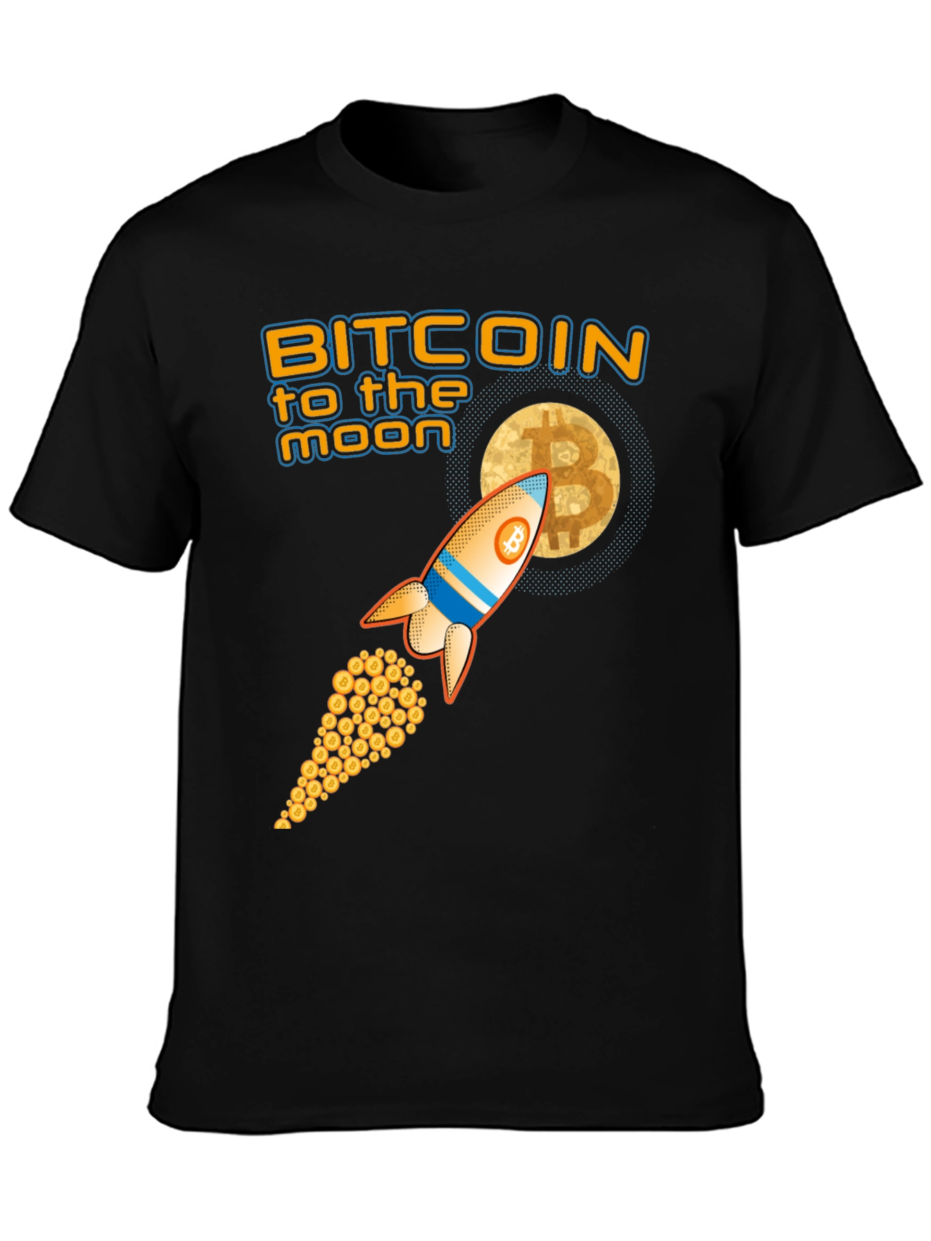Bitcoin to the Moon Graphic Tee