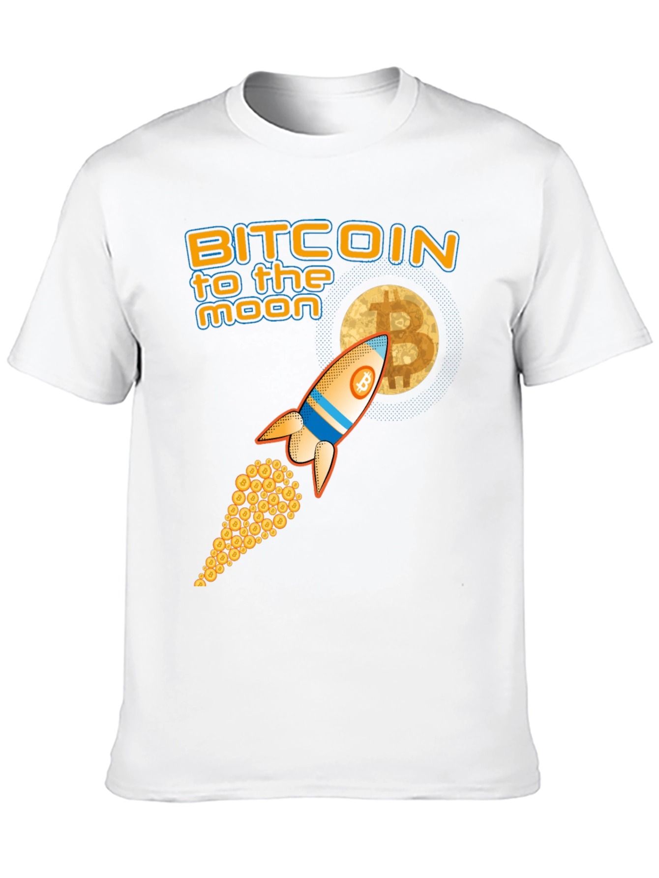Bitcoin to the Moon Graphic Tee