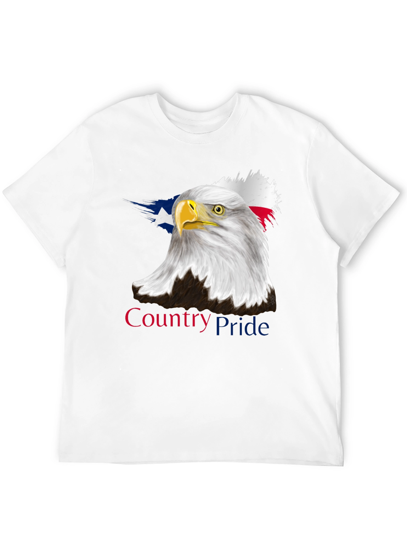 Country Pride Eagle Graphic Tee - Patriotic Black T-Shirt