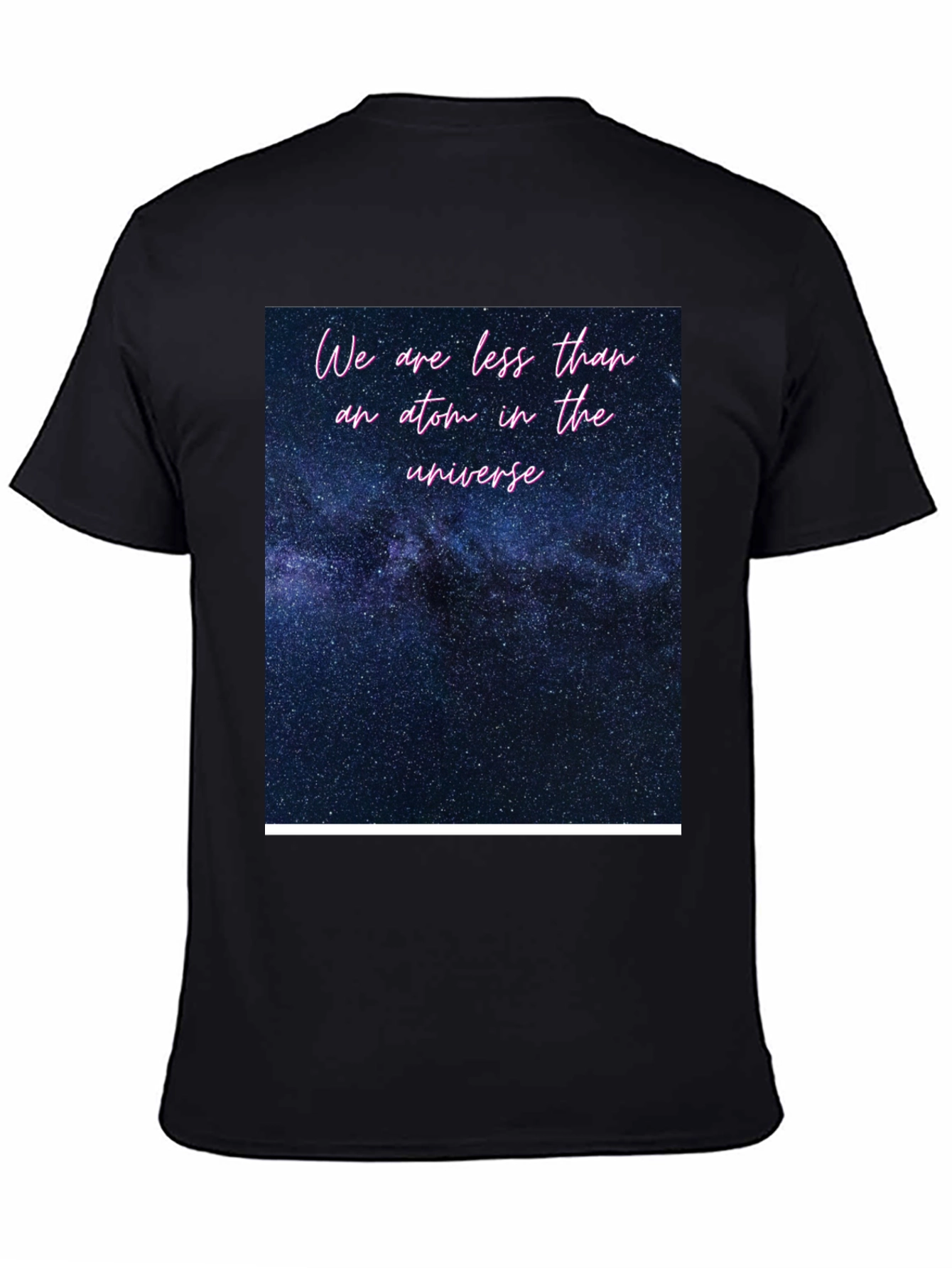 Cosmic Universe Graphic Tee - Soft Black T-Shirt