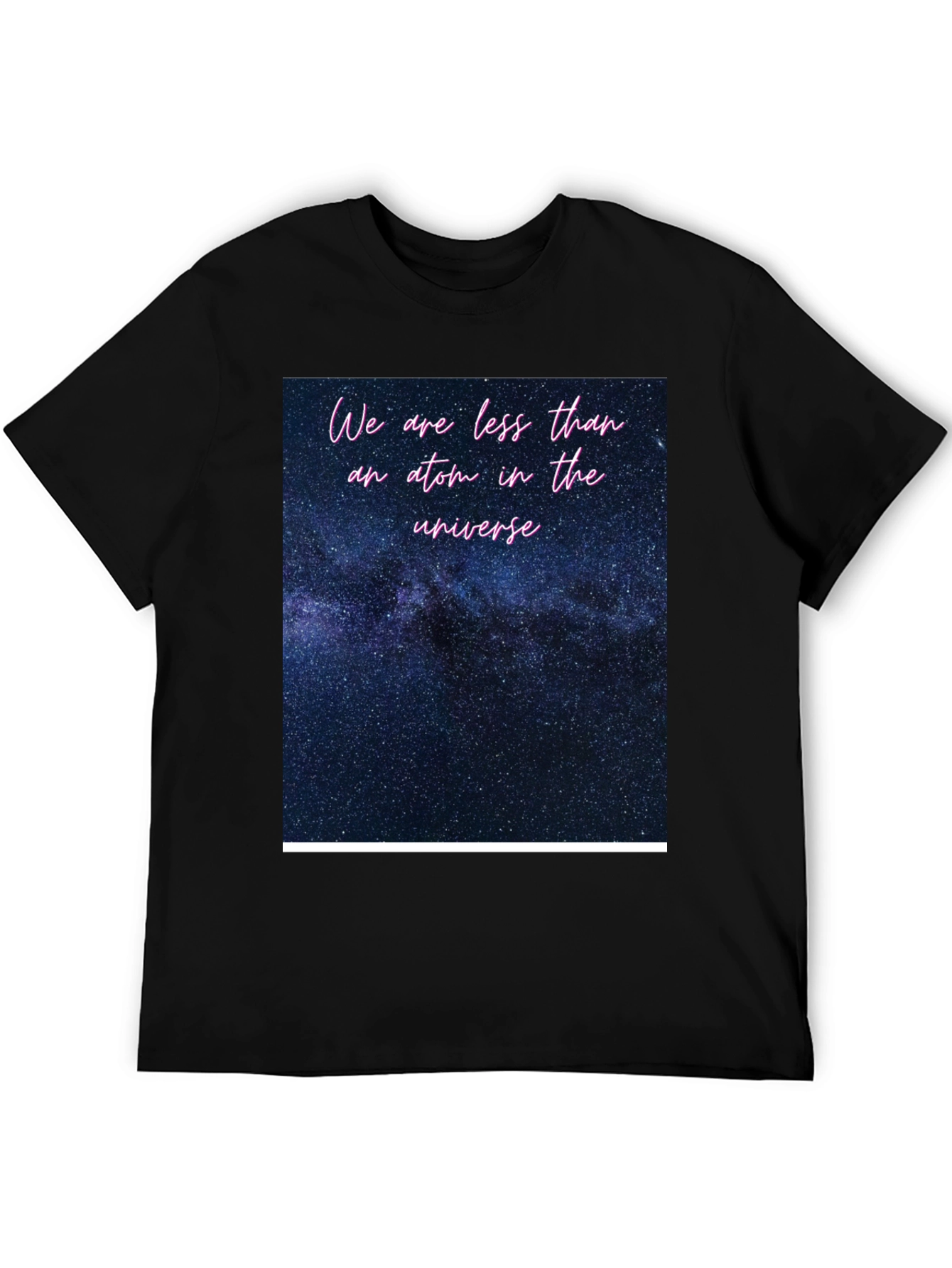 Cosmic Universe Graphic Tee - Soft Black T-Shirt