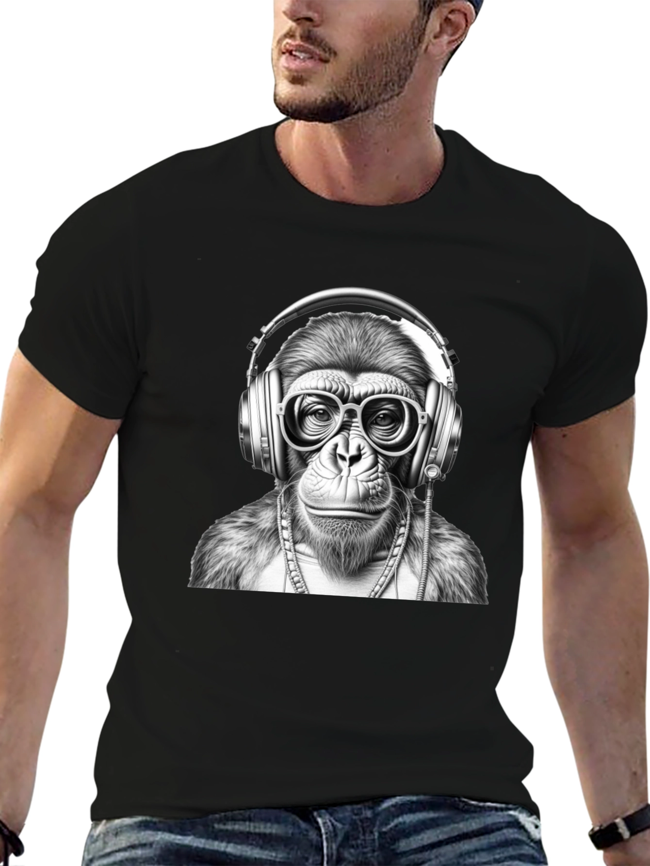Cool Monkey DJ Graphic Tee