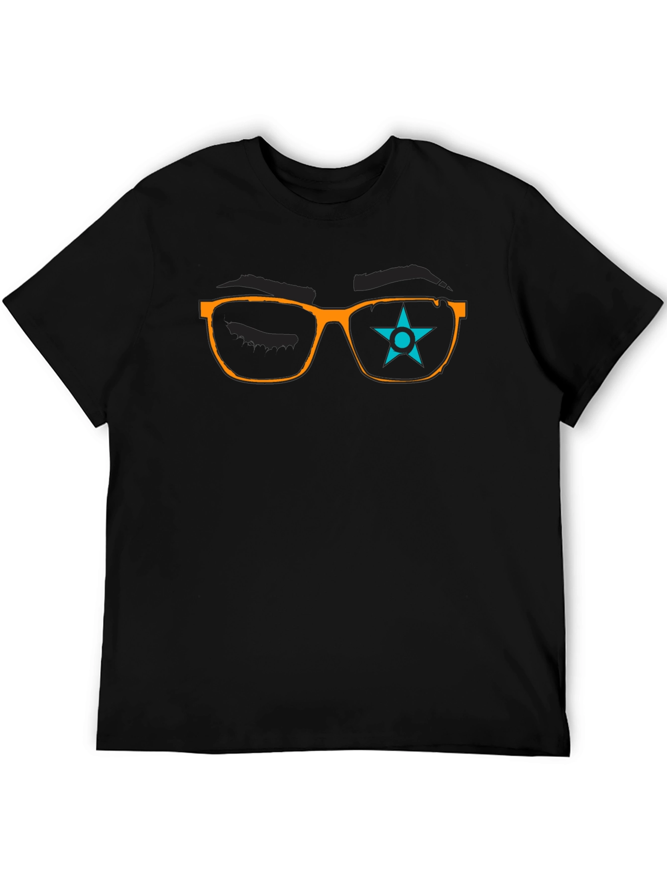 Star Eyeglasses Graphic T-Shirt