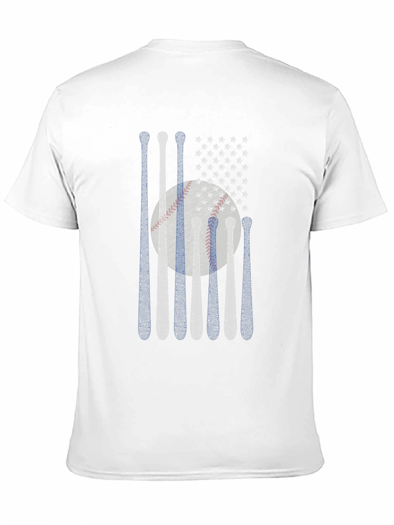 Baseball Bats American Flag T-Shirt