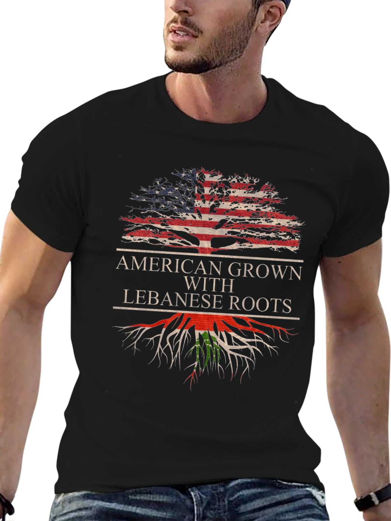 American Grown Lebanese Roots T-Shirt