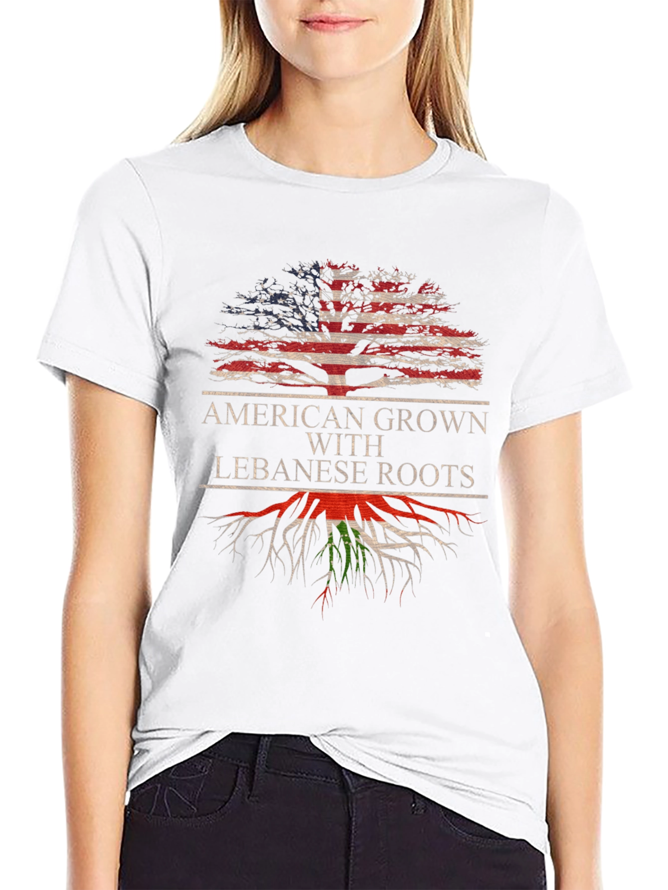 American Grown Lebanese Roots T-Shirt