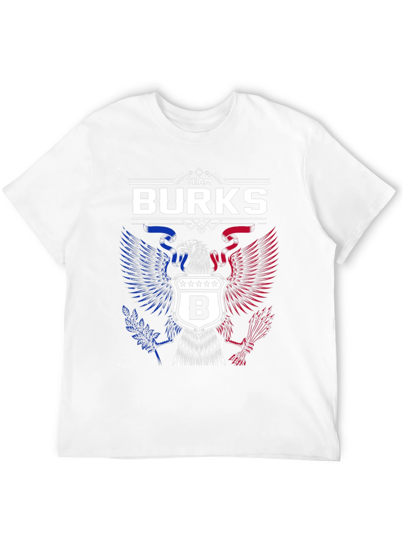 Team Burks Eagle Crest Black T-Shirt