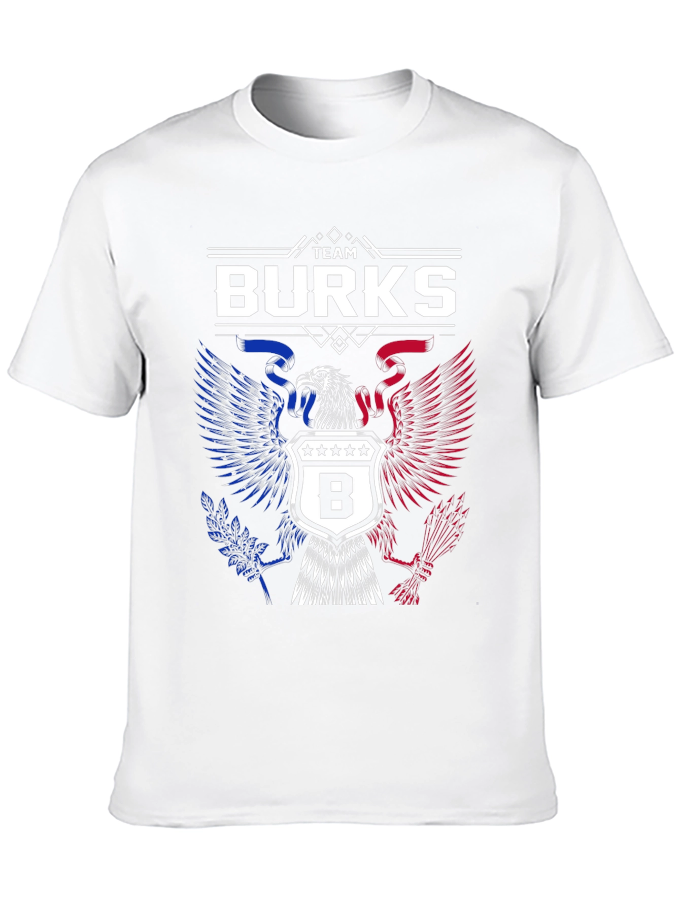 Team Burks Eagle Crest Black T-Shirt