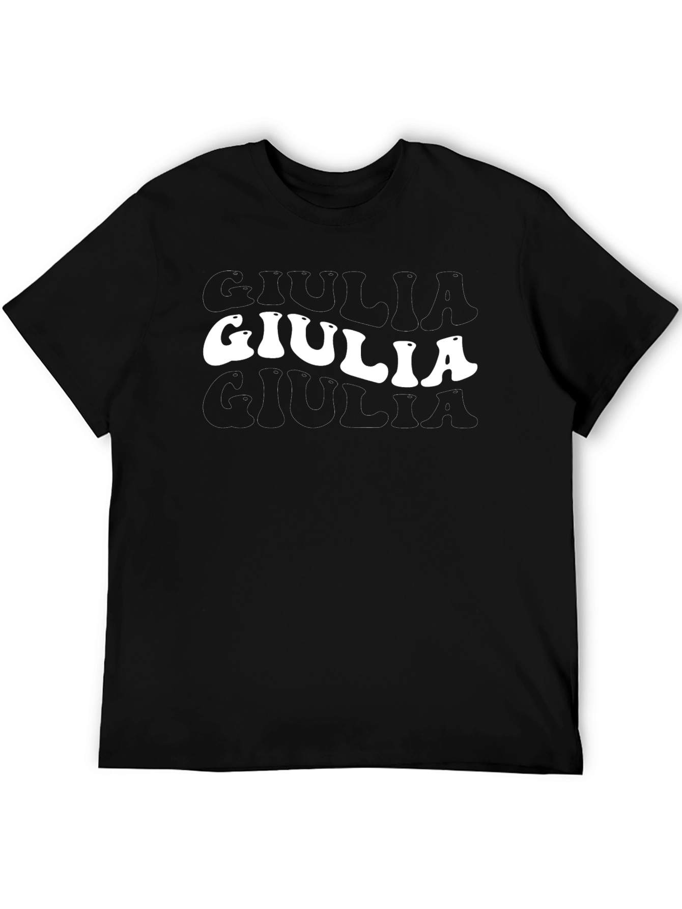 Retro Giulia Graphic Tee - Black