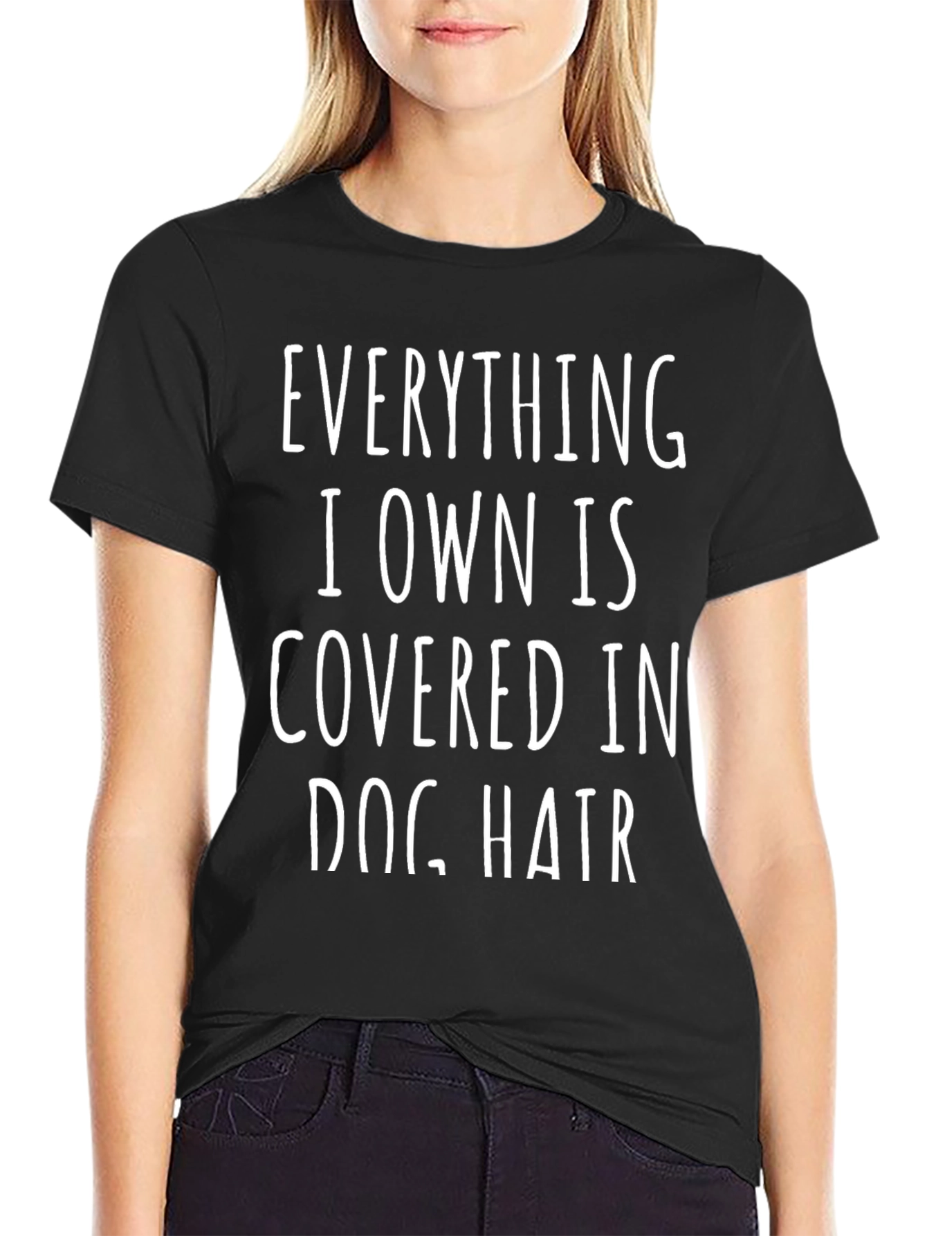Dog Hair T-Shirt - Novelty Pet Lover Tee