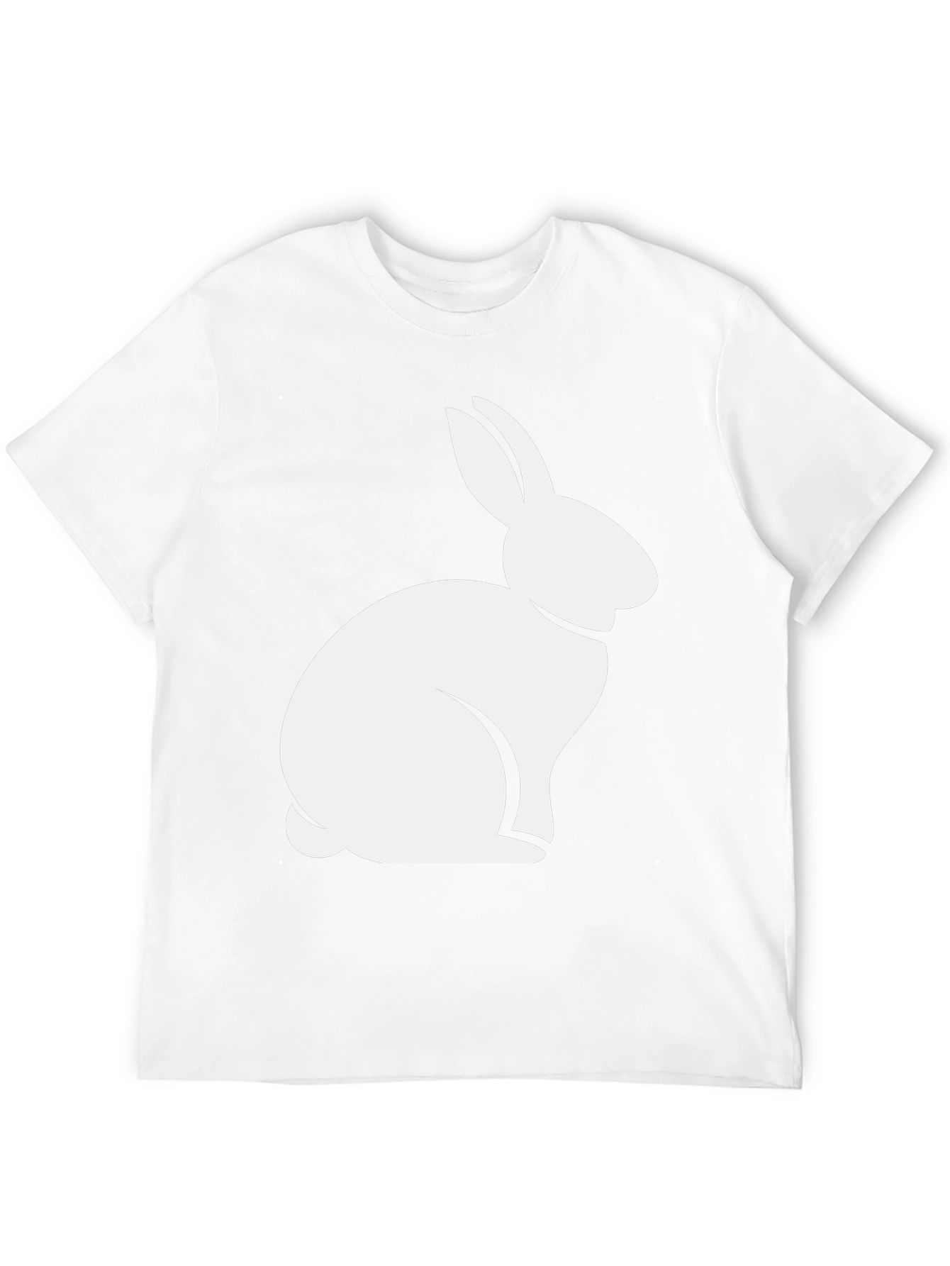 Rabbit Graphic Tee - Black Casual T-Shirt
