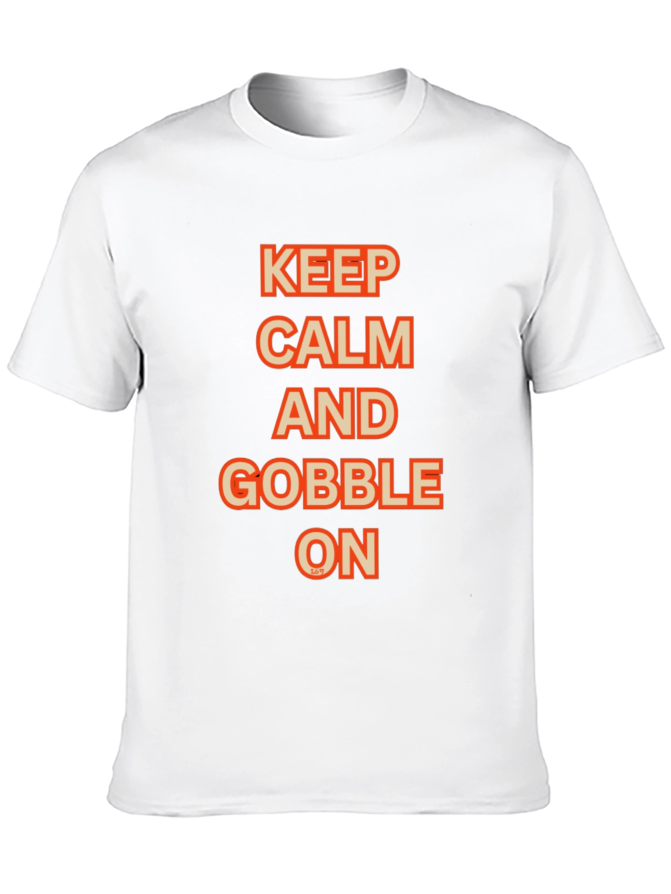 Keep Calm and Gobble On Black Graphic Tee