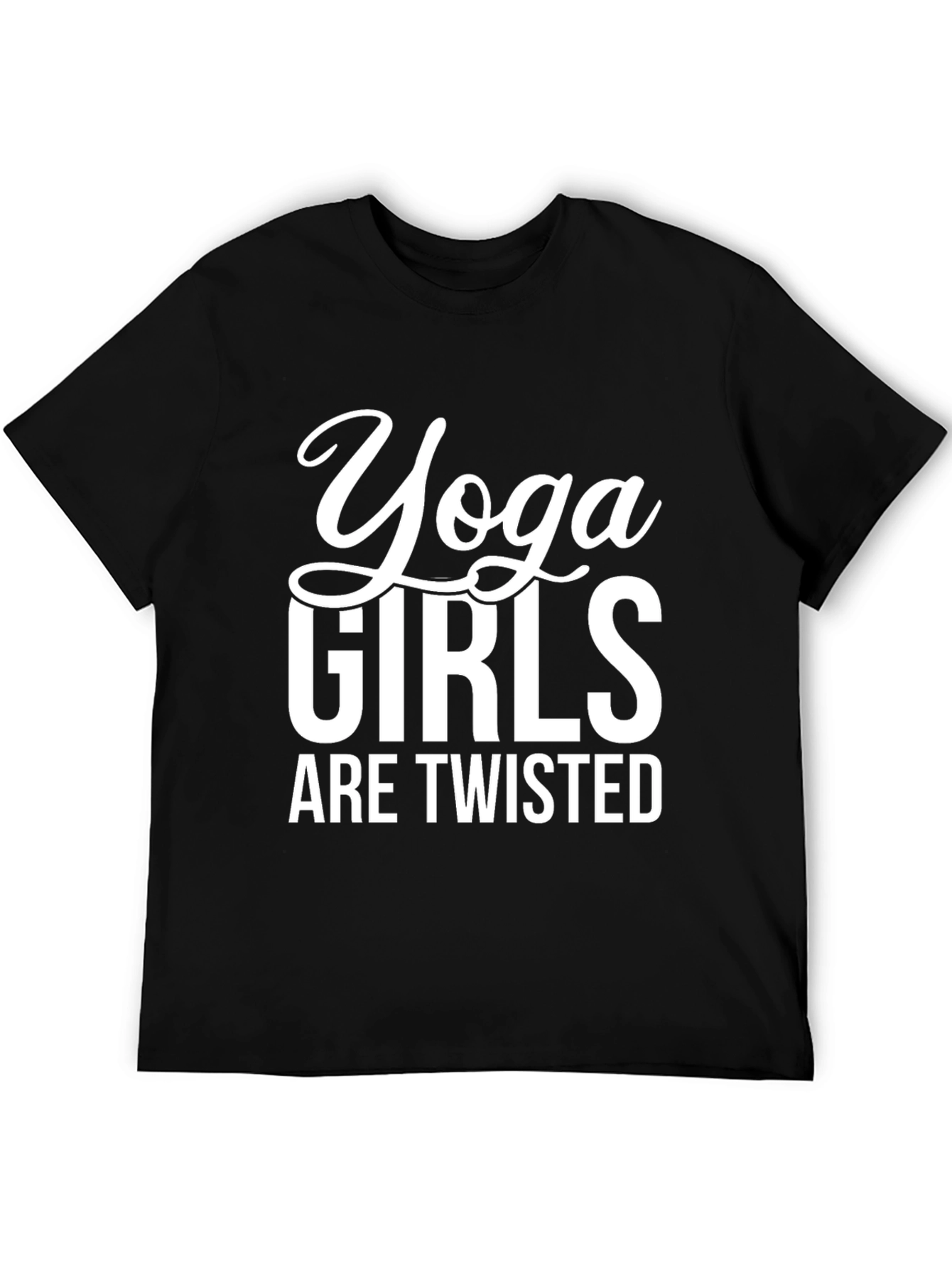 Yoga Girls Twisted Black Tee
