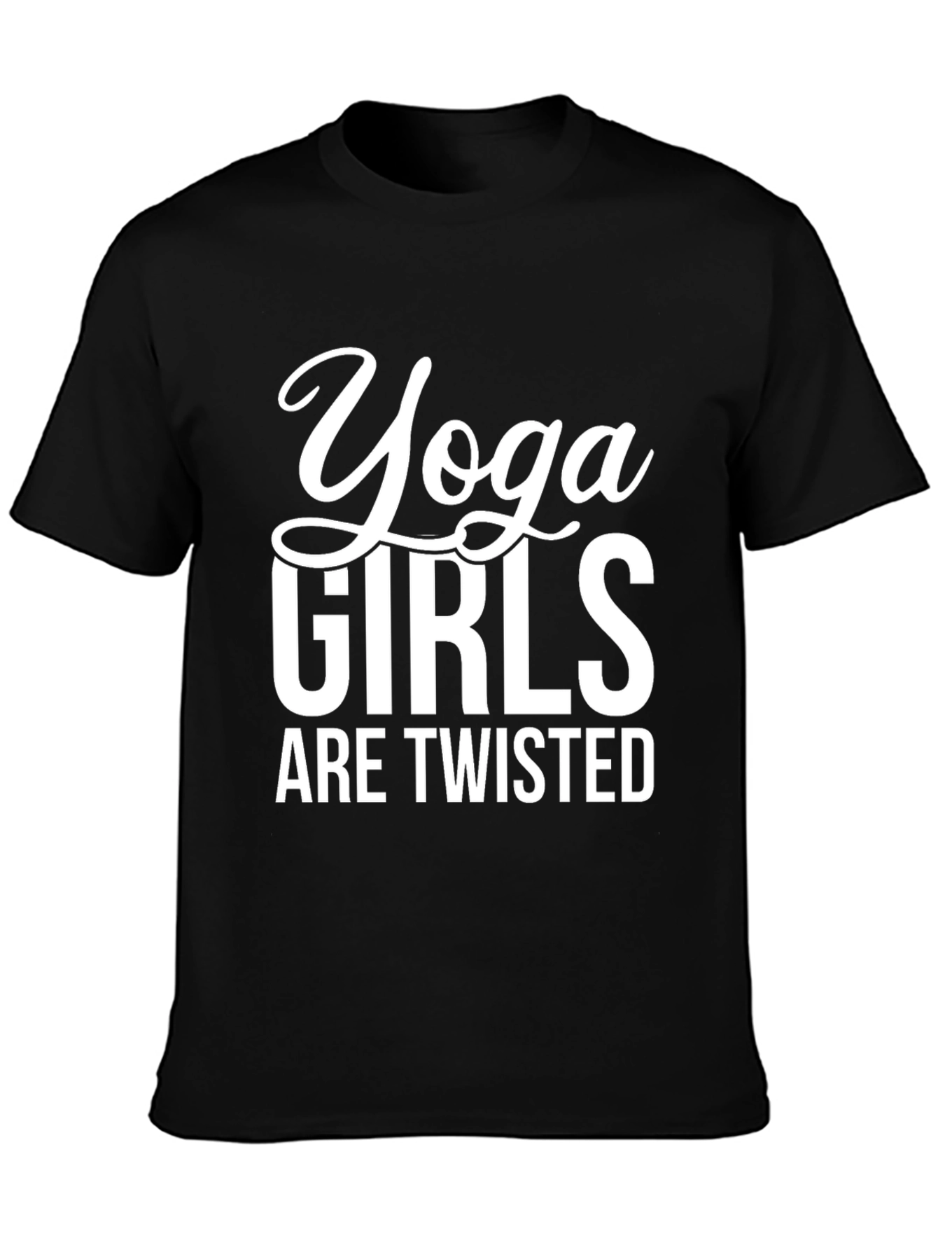 Yoga Girls Twisted Black Tee
